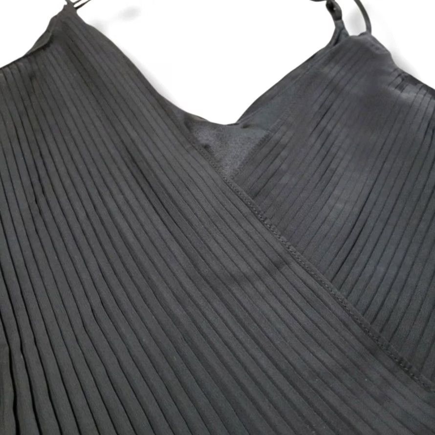 Zara Zara Suit Womens XL Black Bodysuit Size Sleeveless Accordion Pleats Size XL / US 12-14 / IT 48-50 - 4 Thumbnail