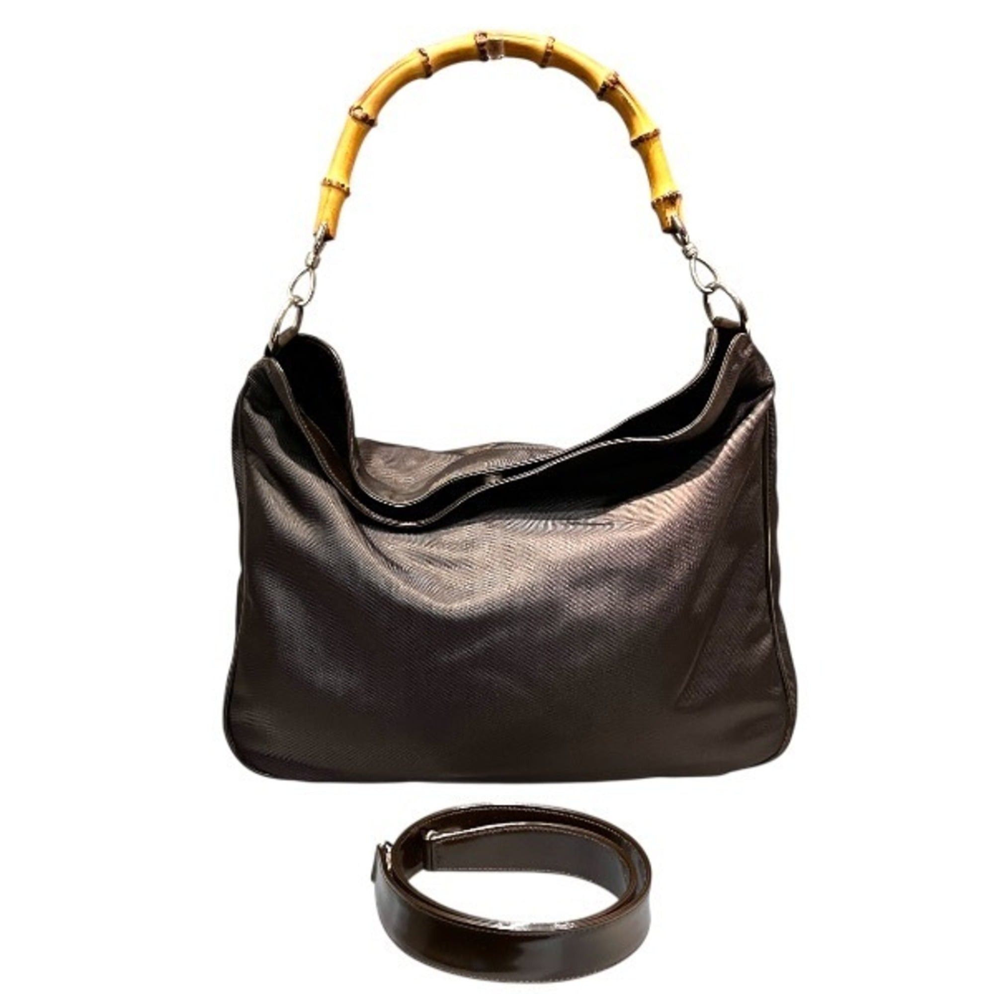 Gucci Gucci Bamboo 001 2852 1577 5 Handbag Shoulder Bag for Women Size ONE SIZE - 1 Thumbnail