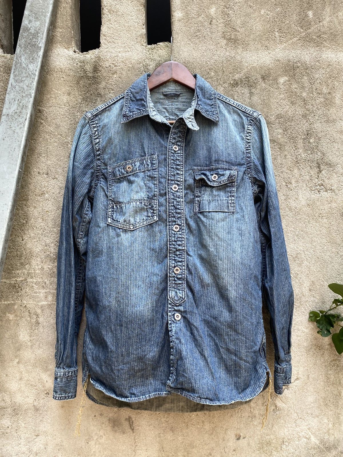 GOA Japanese GOA Vintage Worker Denim Shirt Size US S / EU 44-46 / 1 - 1 Thumbnail