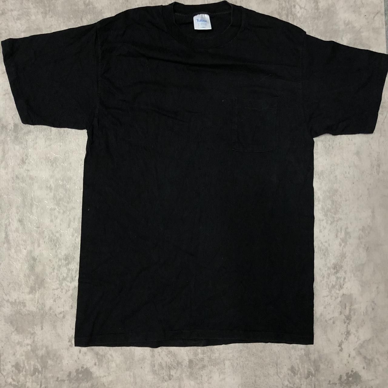 Tultex Black Tultex cotton tee clothing Size US XL / EU 56 / 4 - 2 Thumbnail
