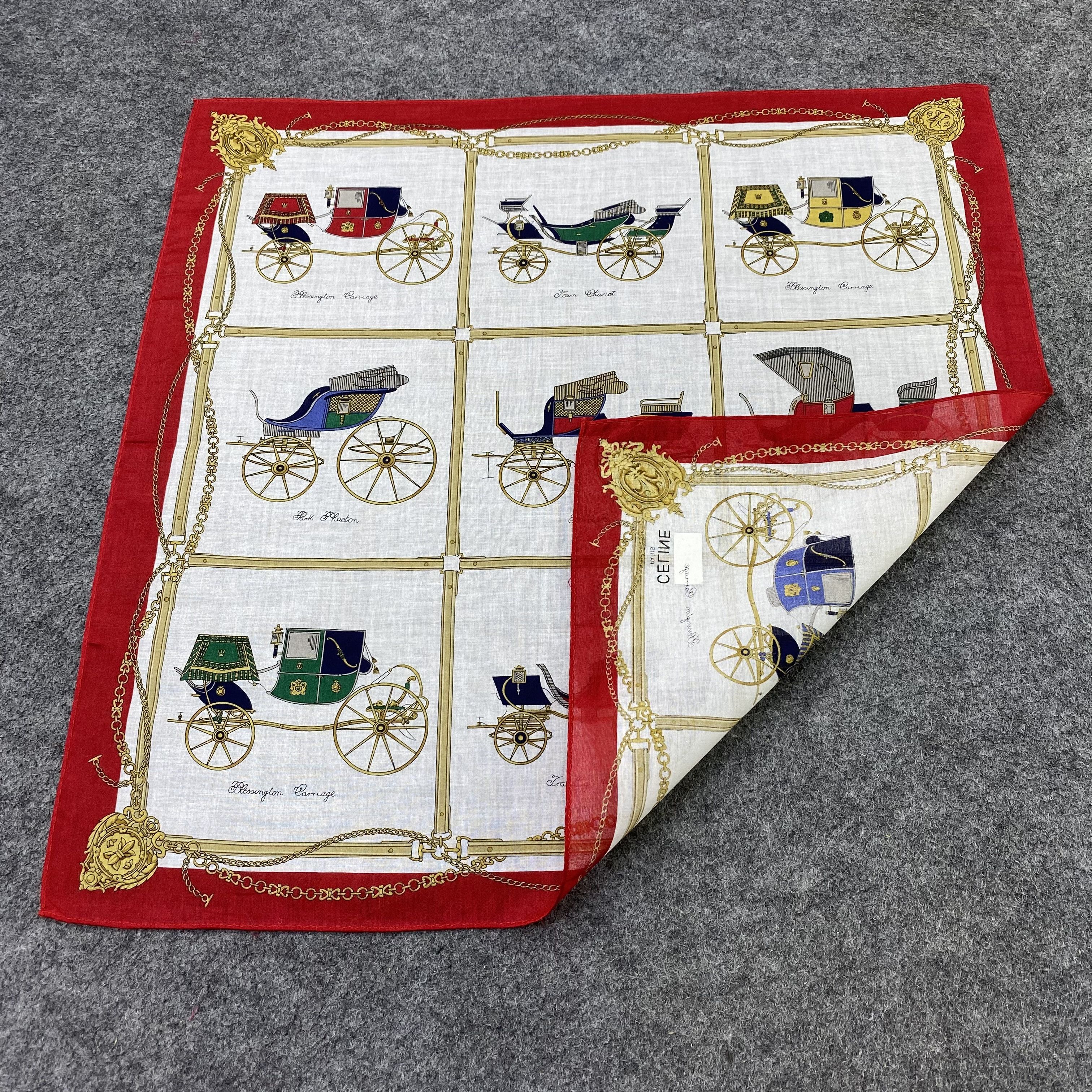 Celine Celine Handkerchief Neckerchief Bandana-B2025 Size ONE SIZE - 5 Thumbnail