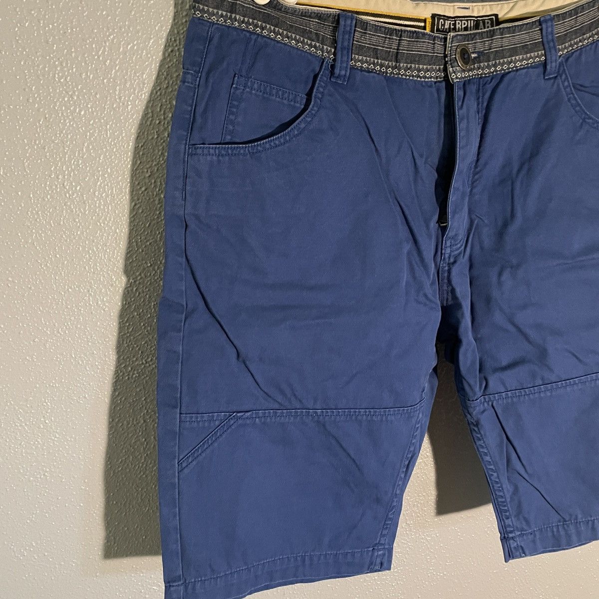 Caterpillar × Vintage CAT Caterpillar Blue Pattern Work Shorts Men’s Size 36 Size US 36 / EU 52 - 3 Thumbnail