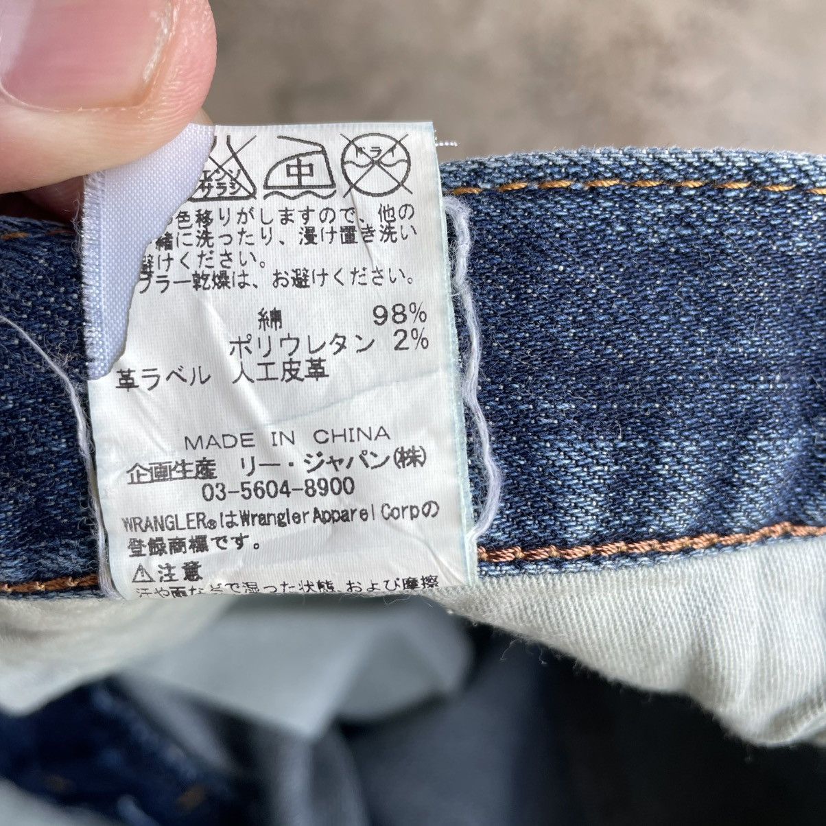 Wrangler 🔥Vintage Wrangler WM0383 Stoned Washed Ripped Denim Jeans Size US 29 - 14 Thumbnail