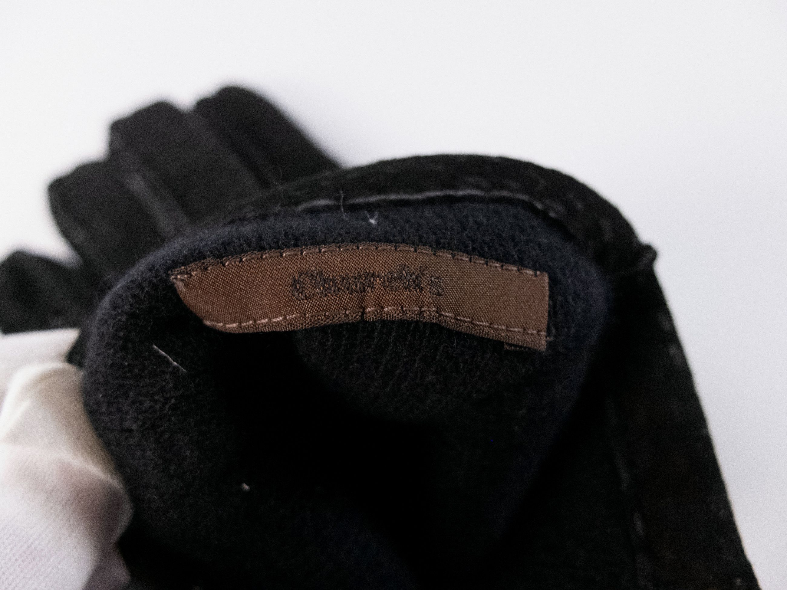 Church's CHURCH'S black cashmere lined capybara leather gloves Size ONE SIZE - 8 Thumbnail