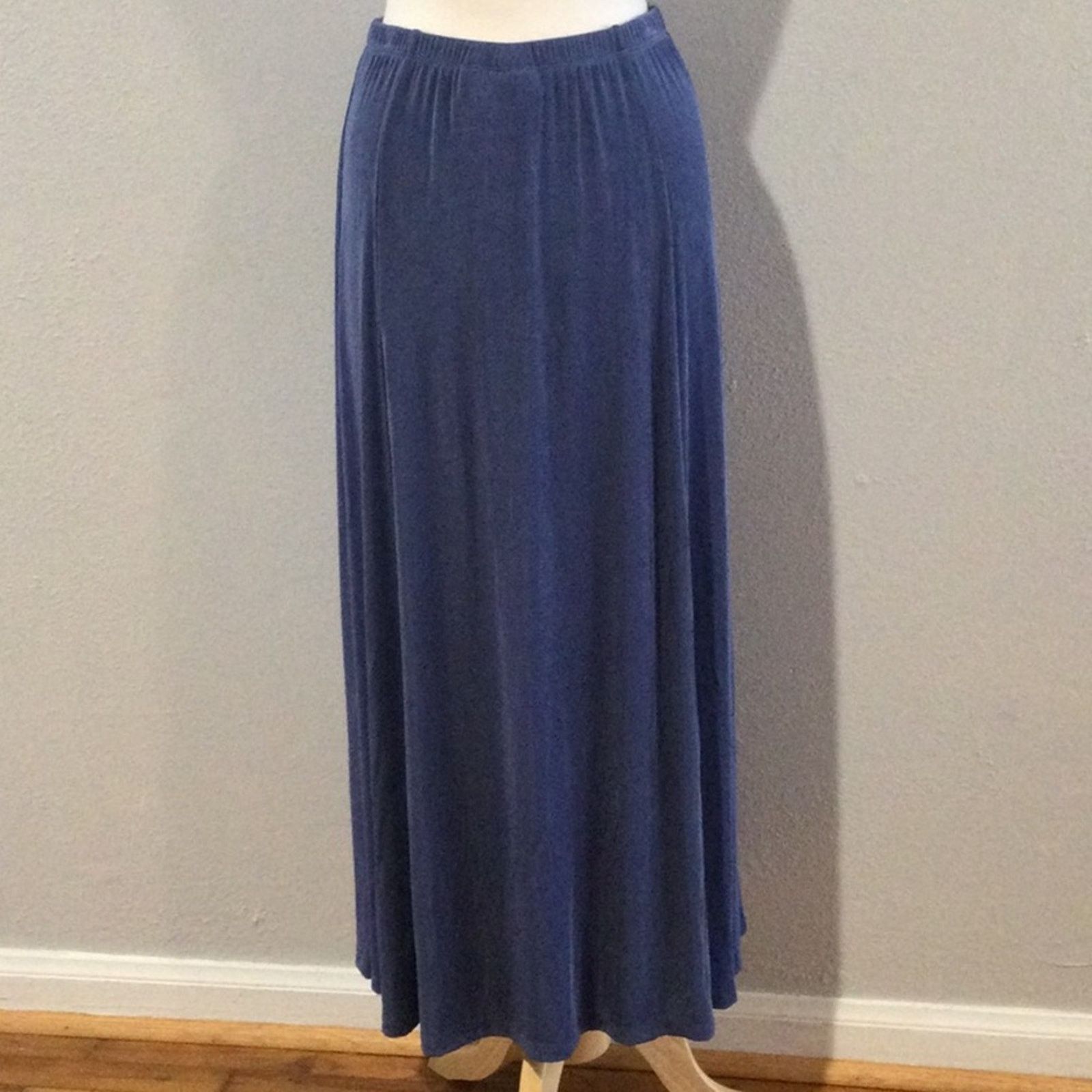 Chicos Chico's Travelers Charlotte Blue A-Line Skirt NWT 2/L/12 Size 34" / US 12 / IT 48 - 7 Thumbnail