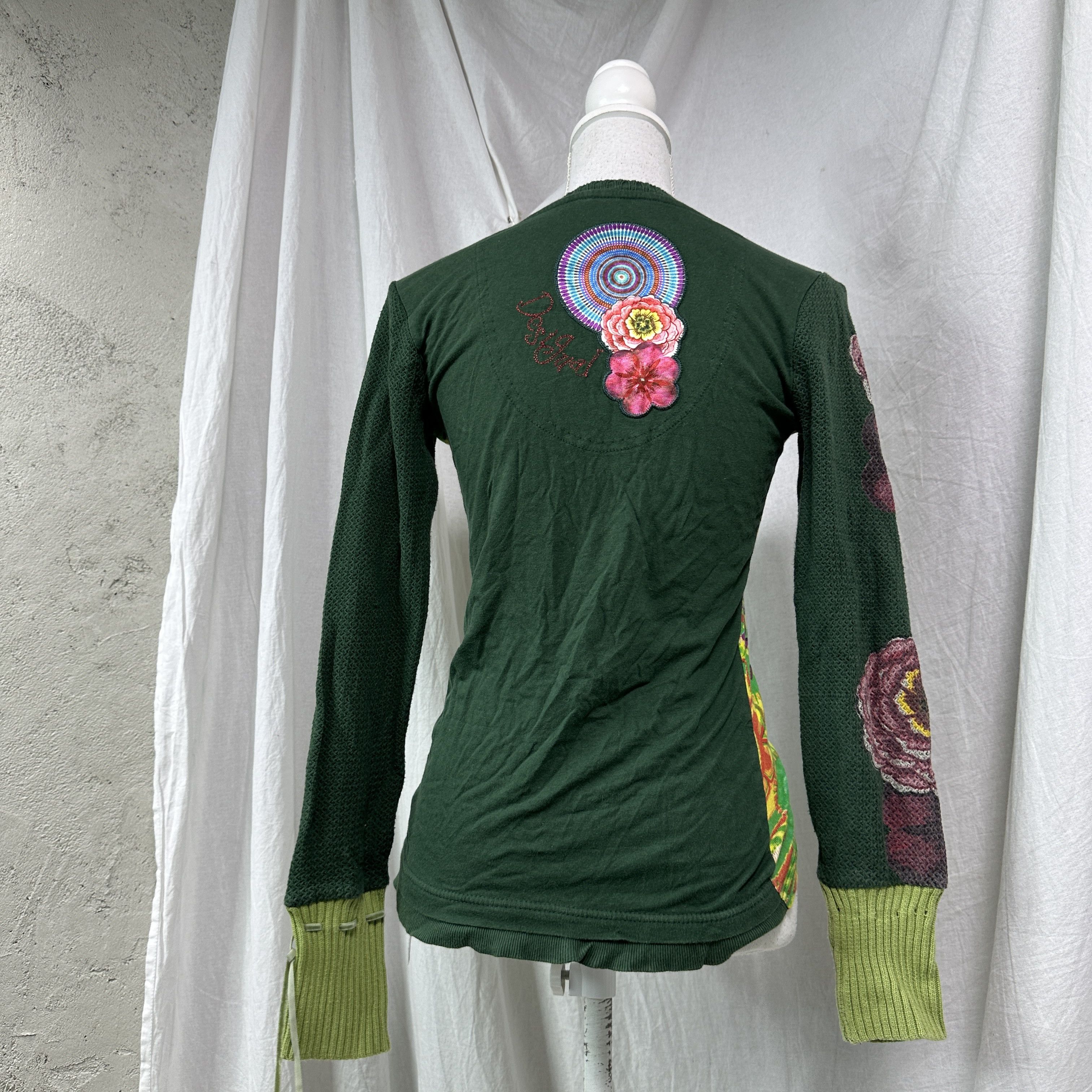 Desigual Vintage Avant Garde Desigual Printed Longsleeve Y2K Size XS / US 0-2 / IT 36-38 - 7 Thumbnail