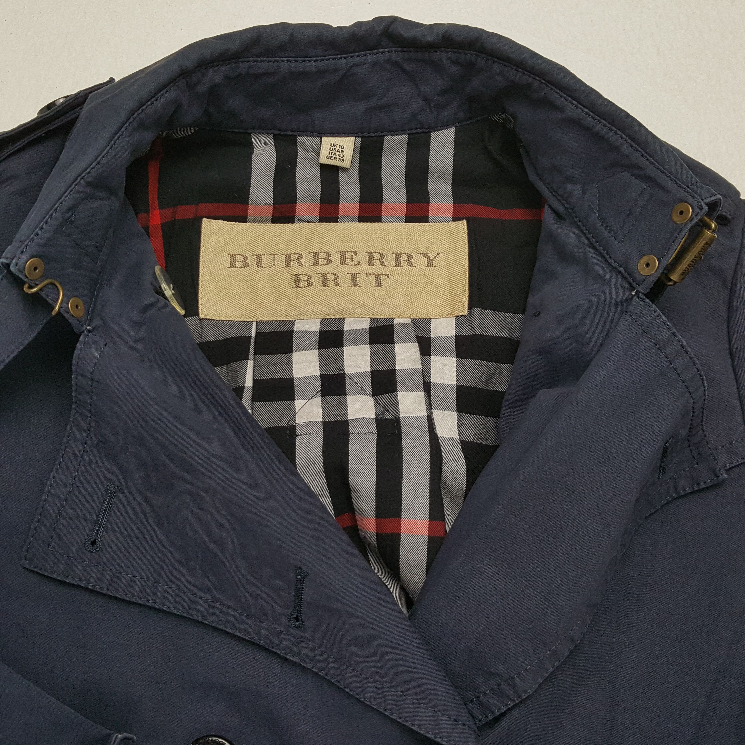 Burberry × Vintage Vintage BURBERRY BRIT Fashion Brand Designer Coat Jacket Size US S / EU 44-46 / 1 - 10 Thumbnail