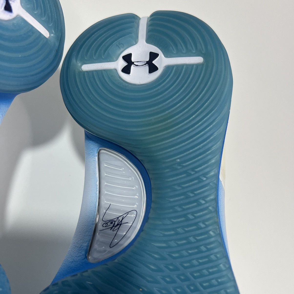 Under Armour Rare 2017 Under Armour Curry 4 Low PE White Blue SAMPLE - Size US 8.5 / EU 41-42 - 6 Thumbnail