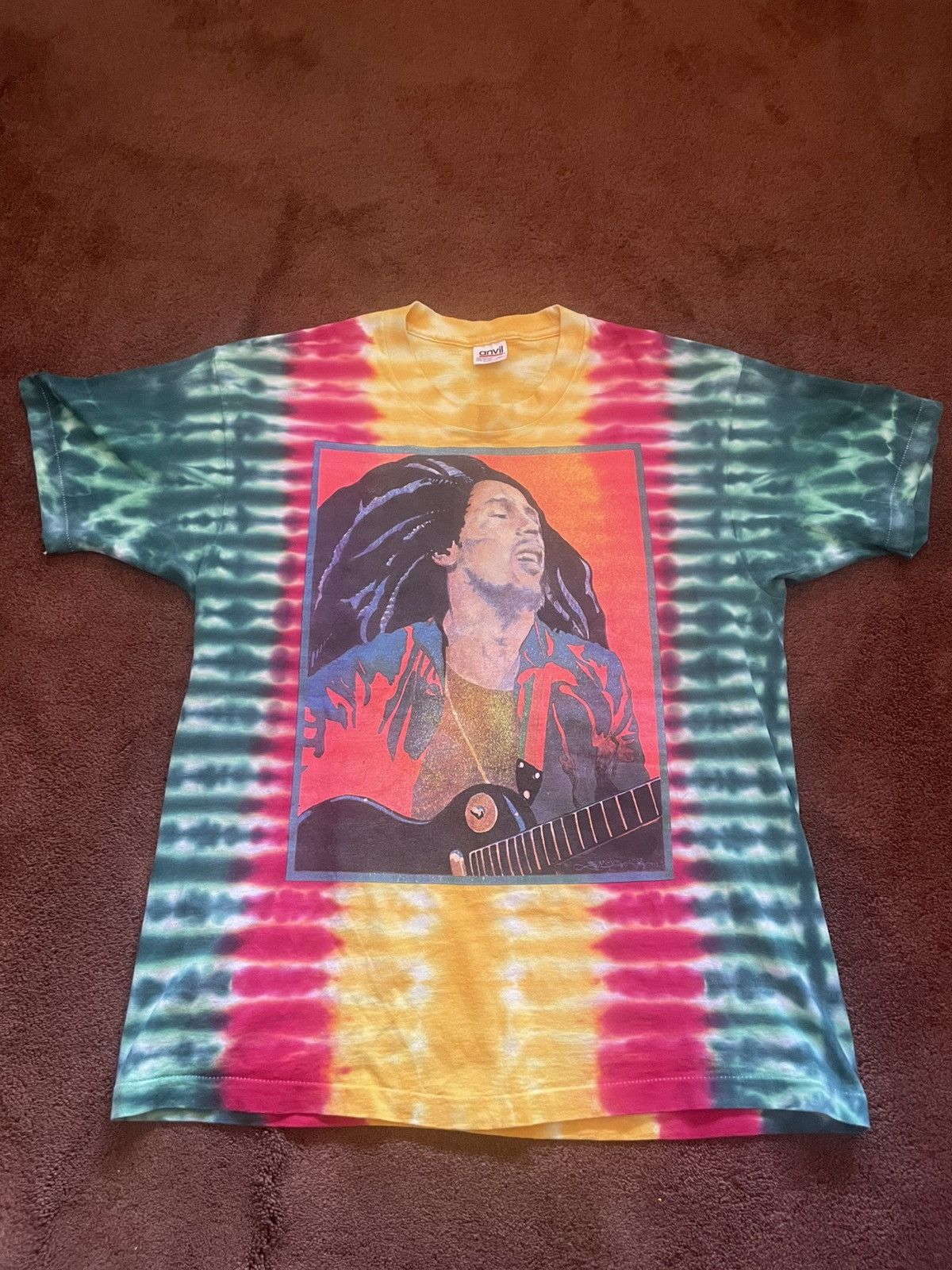 Anvil BOB MARLEY 90'S VTG Size US XL / EU 56 / 4 - 2 Thumbnail