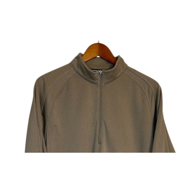 Nike Nike Golf Pullover Men Large Brown 1/2 Zip Textured Outdoor Size US L / EU 52-54 / 3 - 2 Thumbnail