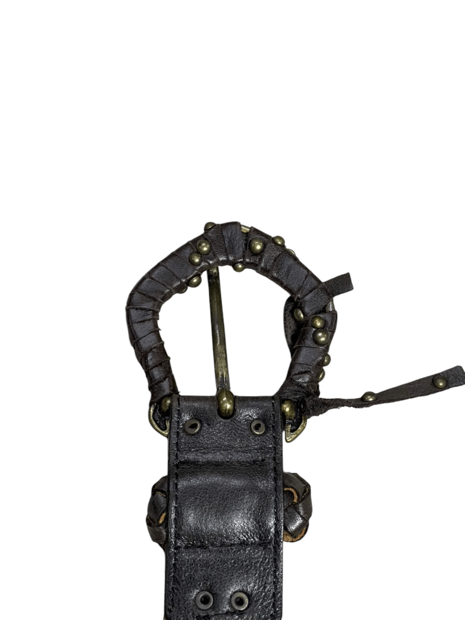 Seditionaries Hamdmade Leather with Unique Buckle Leather Belts Size ONE SIZE - 3 Thumbnail