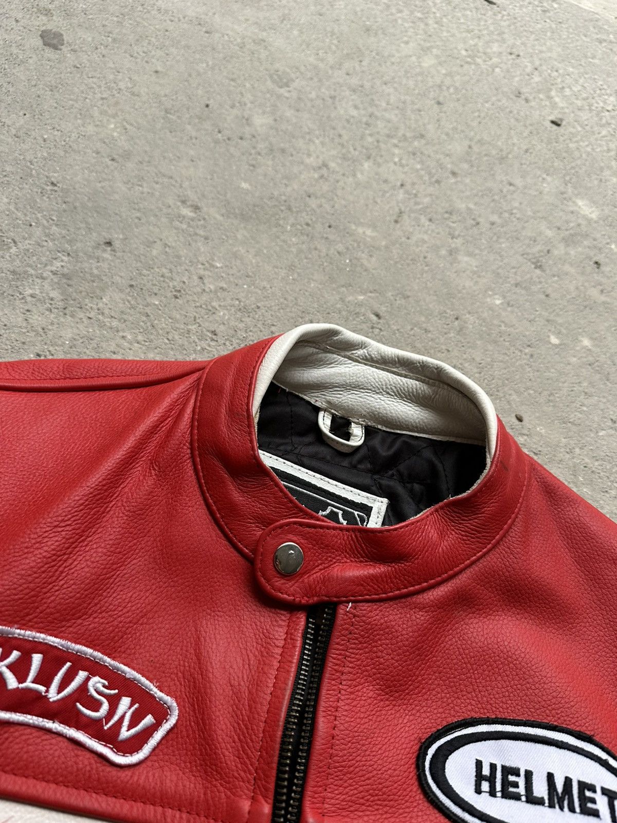 Lucky Brand Lucky Strike Exklusiv Arrow Leather Jacket S red white Size US S / EU 44-46 / 1 - 10 Thumbnail