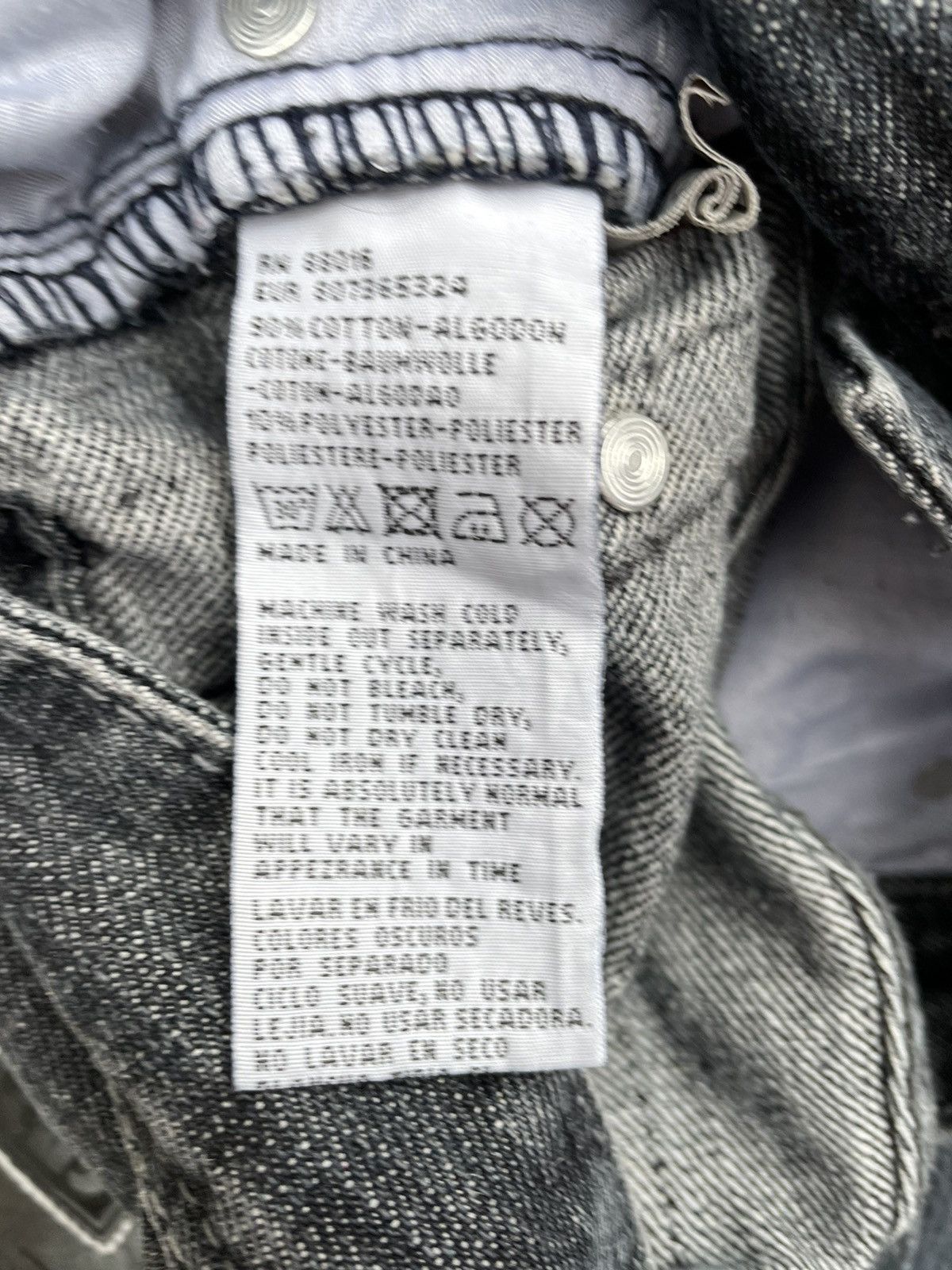 Pelle Pelle × Vintage Vintage Y2K Pelle Pelle SpellOut Denim Pants Skate Rap Jnco Size US 32 / EU 48 - 7 Thumbnail