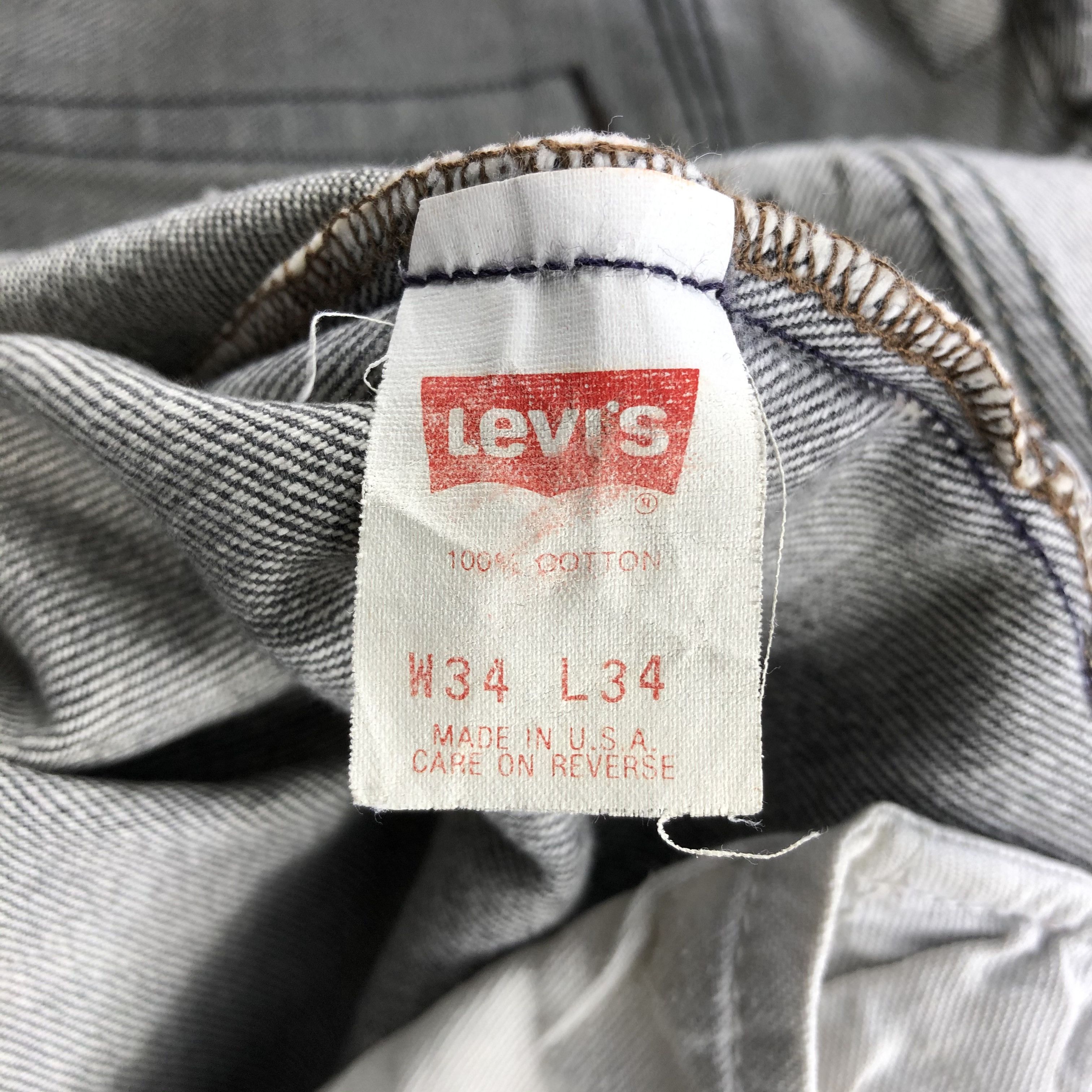 Levi's 90s Vintage Faded Black Levis 501 Jeans-JM2092 Size US 33 - 9 Thumbnail