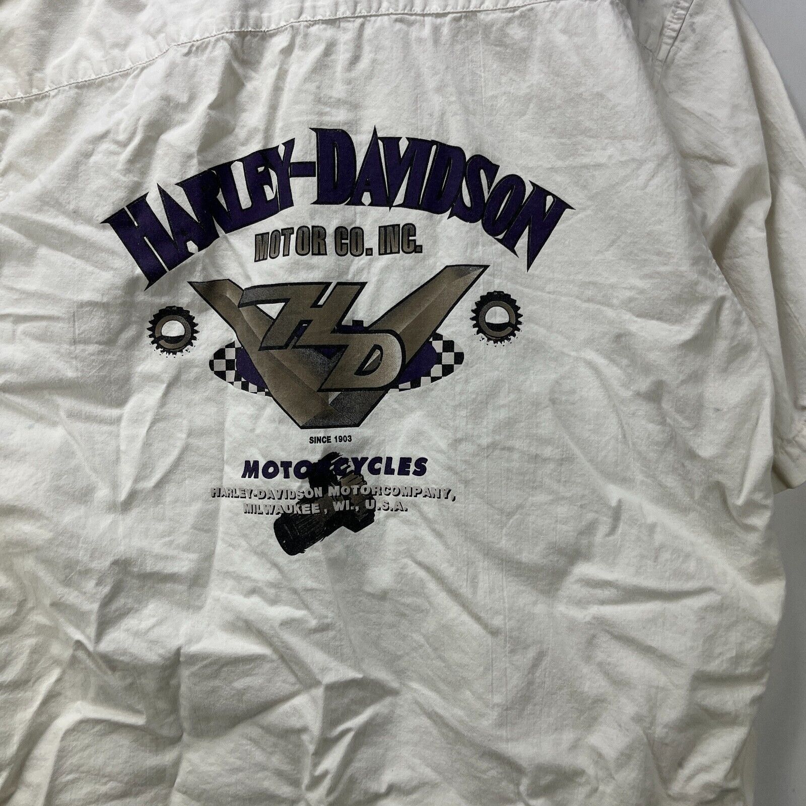 Vintage Vintage '90s Harley-Davidson Eagle Button-Up Shirt XL Size US XL / EU 56 / 4 - 7 Thumbnail