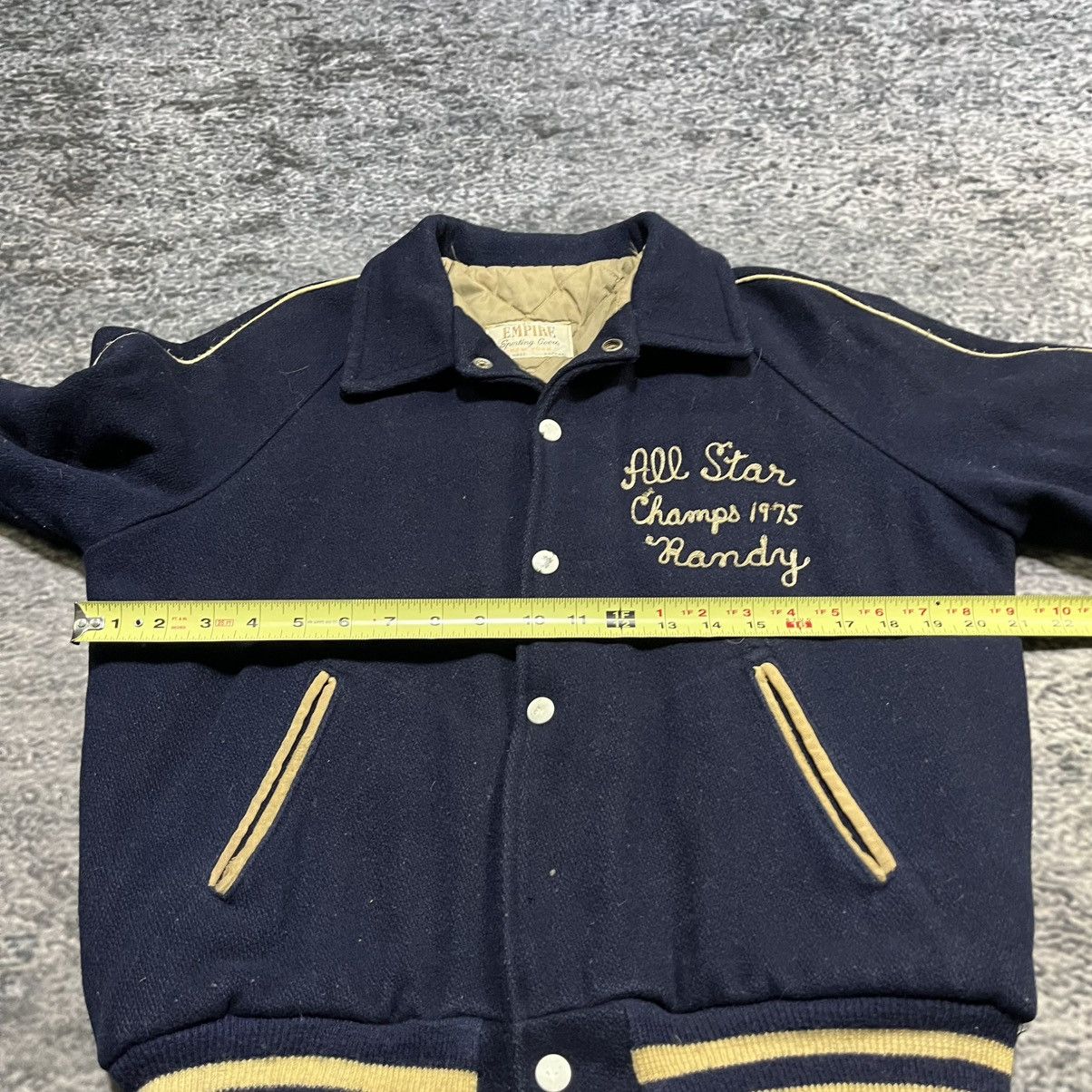 Vintage Vintage 70s Chain Stith High School Wool Varsity Jacket Size US S / EU 44-46 / 1 - 10 Thumbnail