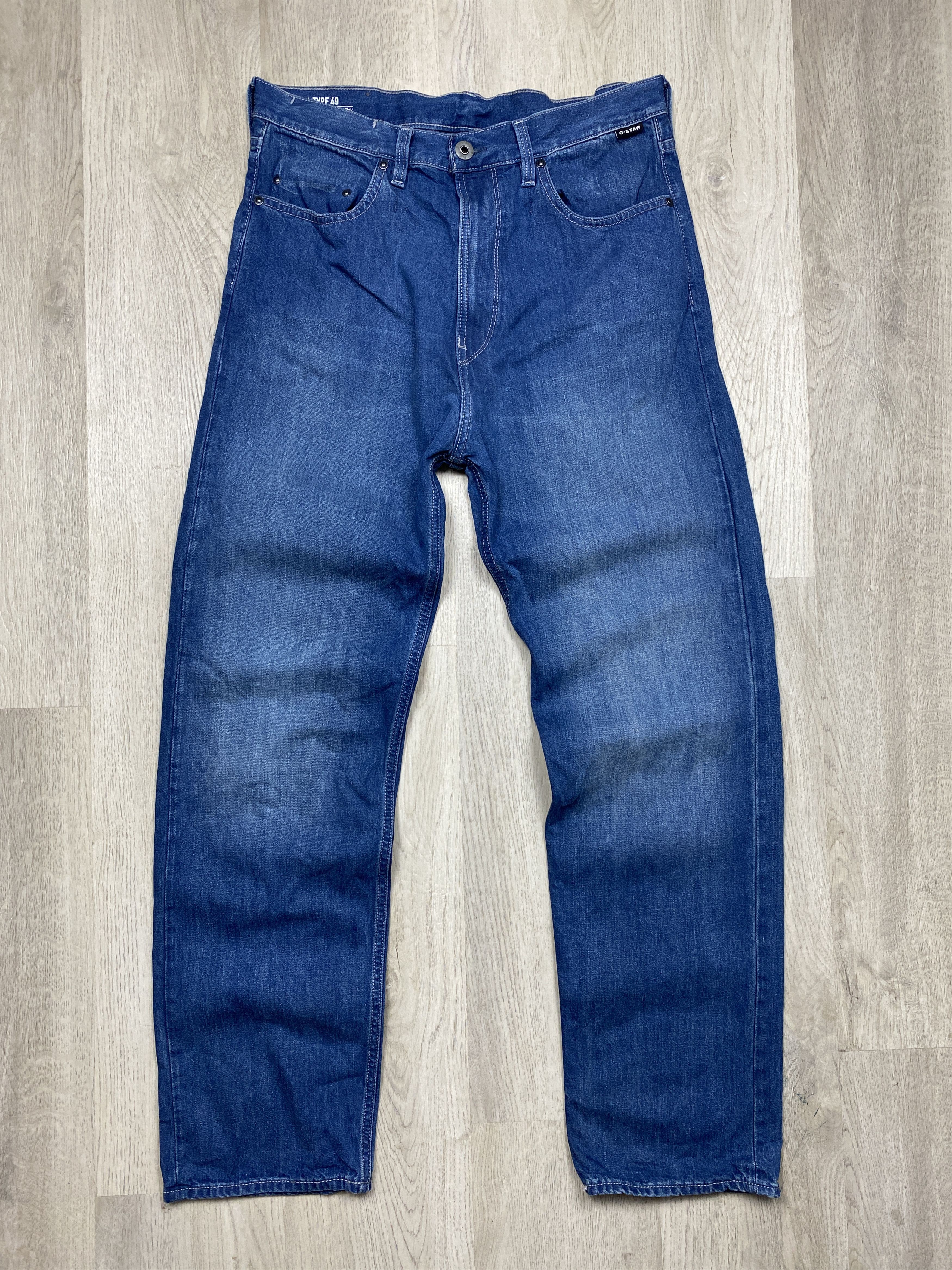 G-Star G Star Raw Vintage Mens Relaxed Straight Denim Pants Jeans Size US 31 - 1 Thumbnail