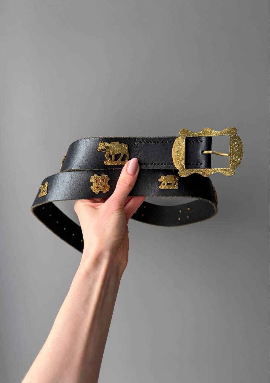 Etro ETRO Leather Belt Black 115/130 Size ONE SIZE - 2 Thumbnail