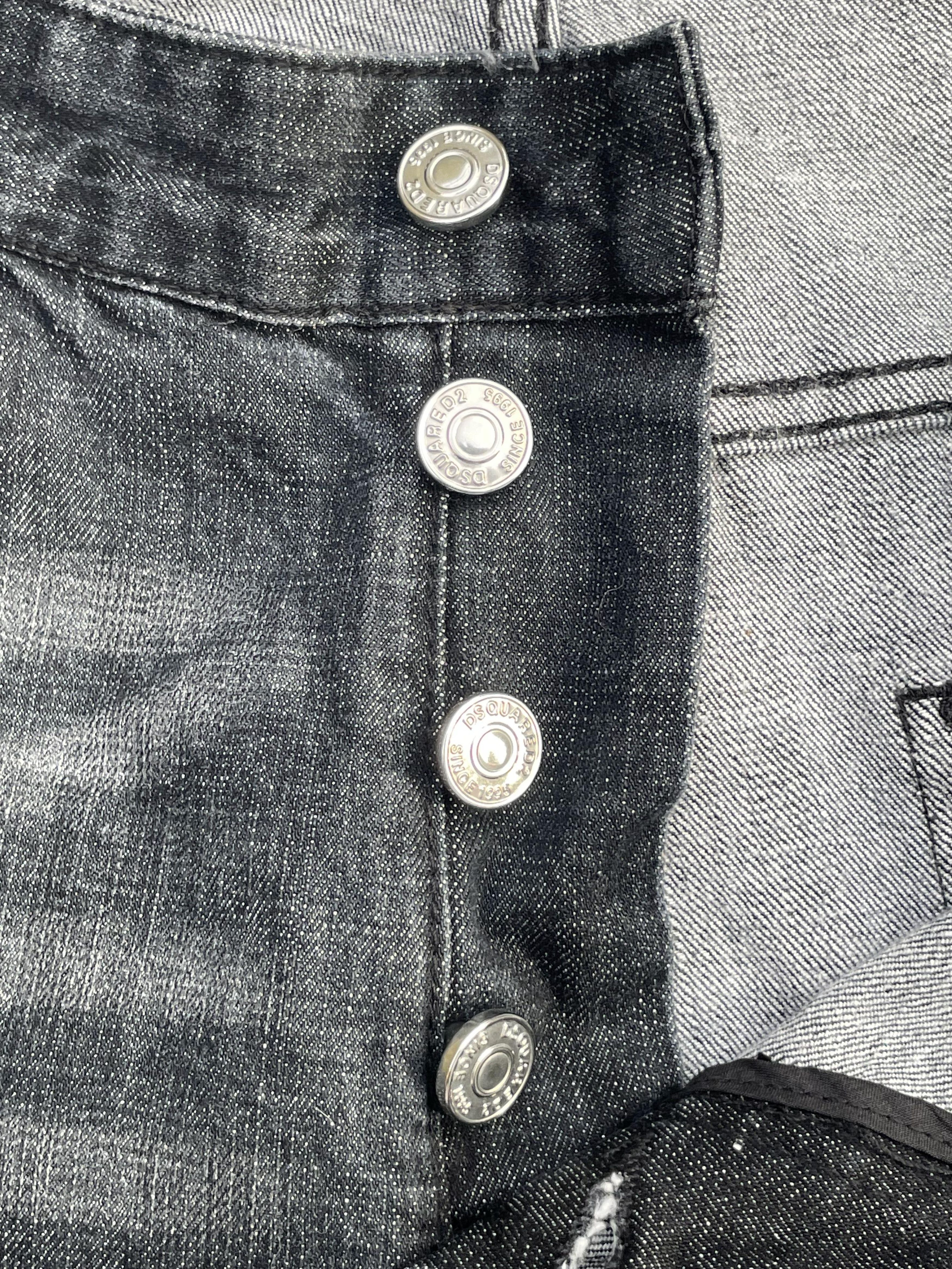 Designer Distresed Custom Dsquared2 Denim Size US 35 - 15 Thumbnail