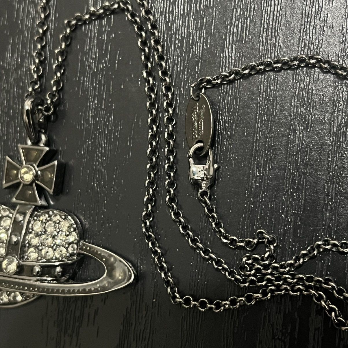 Vivienne Westwood Vivienne Westwood Black Heart Orb Crystal Chain Size ONE SIZE - 5 Thumbnail