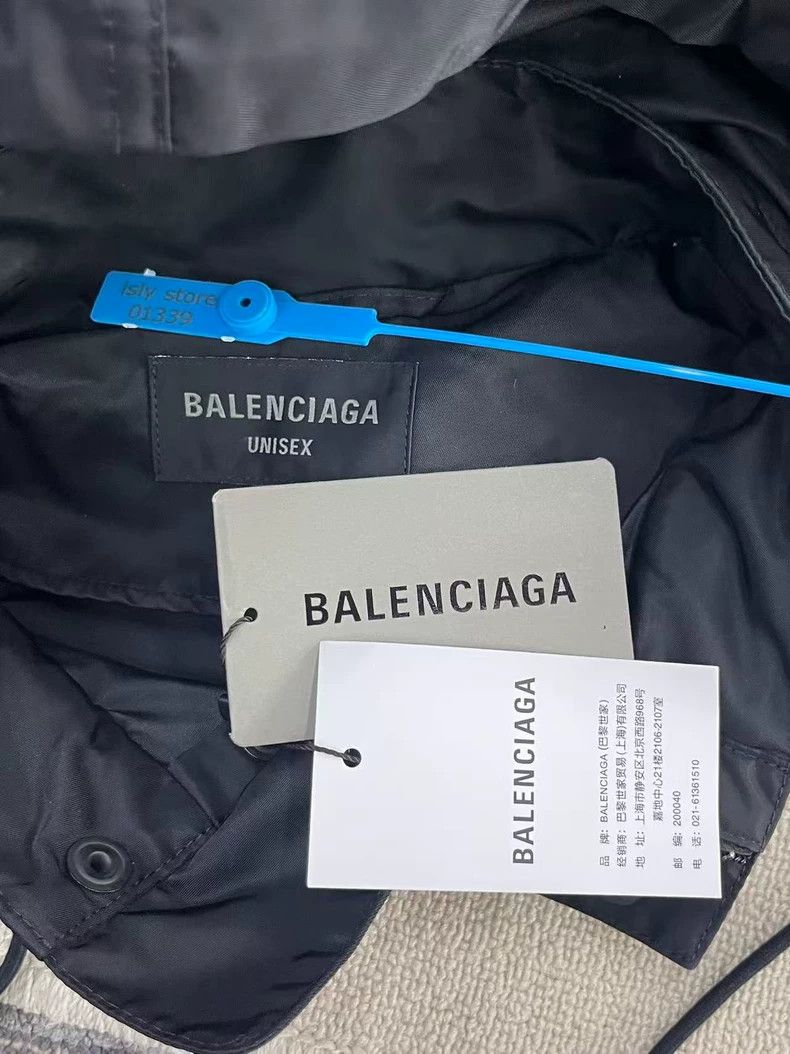Balenciaga Balenciaga Alphabet Logo Hooded Single-Breasted Long Sleev Size US S / EU 44-46 / 1 - 5 Thumbnail