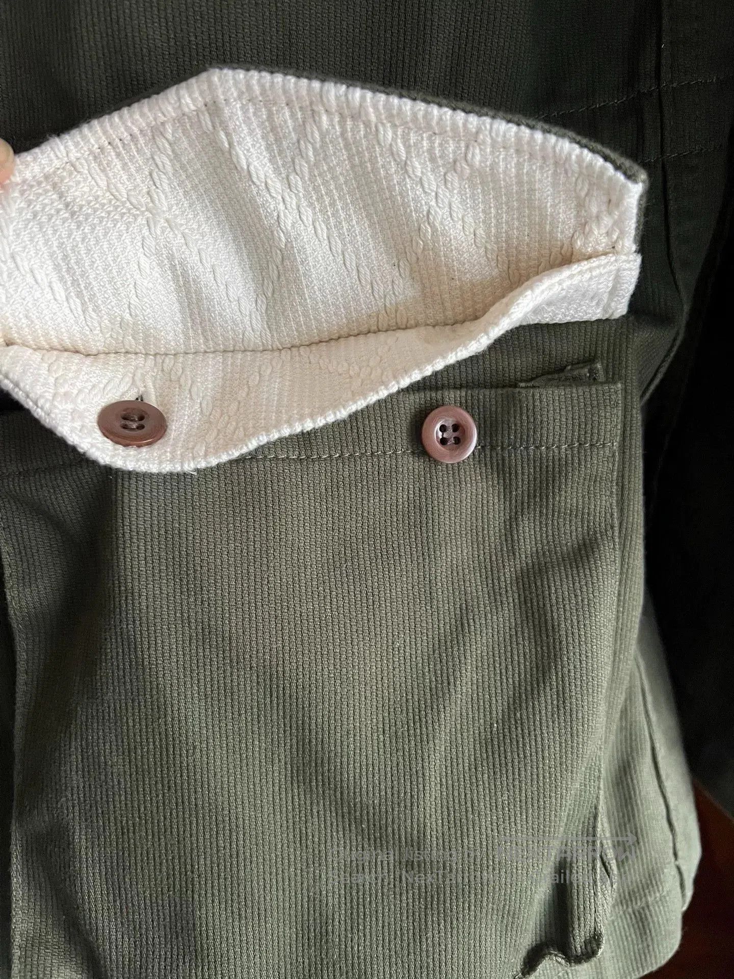 Samurai Jeans olive green bomber jacket with four pockets. Size US M / EU 48-50 / 2 - 8 Thumbnail