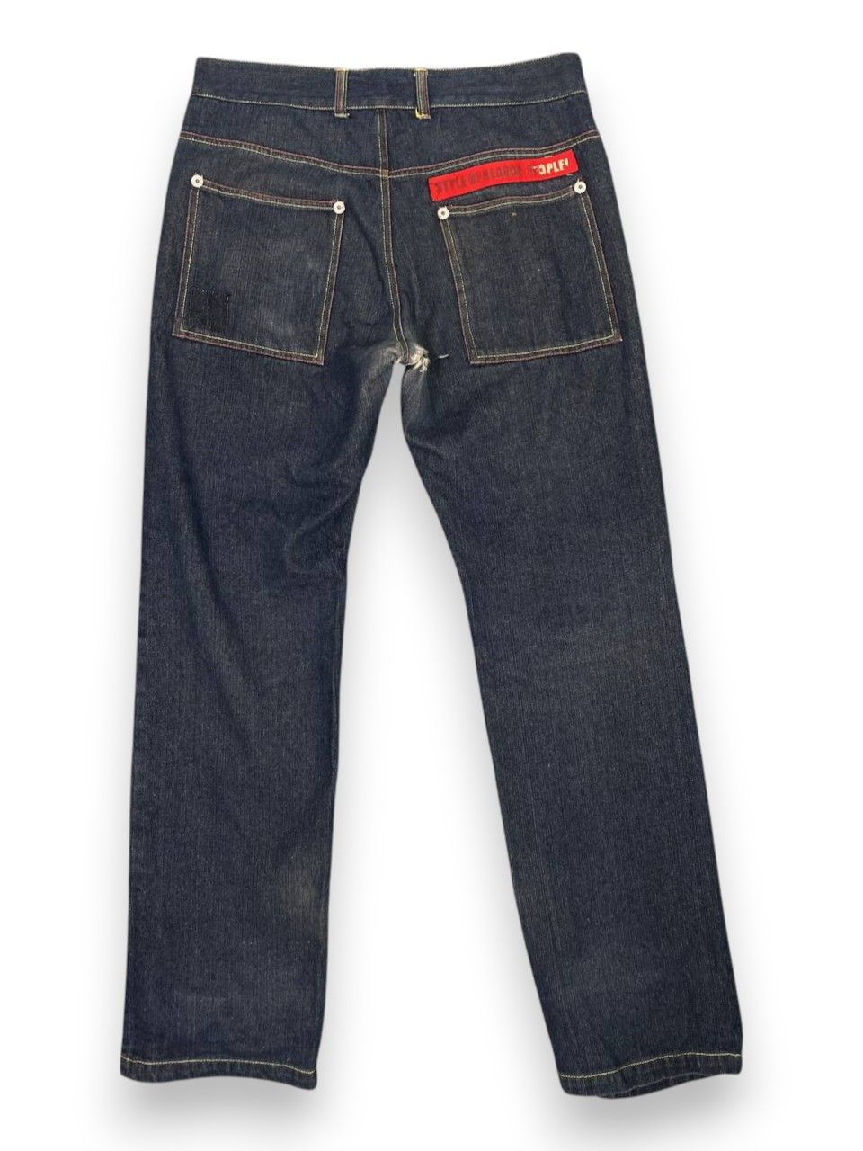Xlarge xlarge selvedge distressed denim nice design Size US 35 - 2 Thumbnail