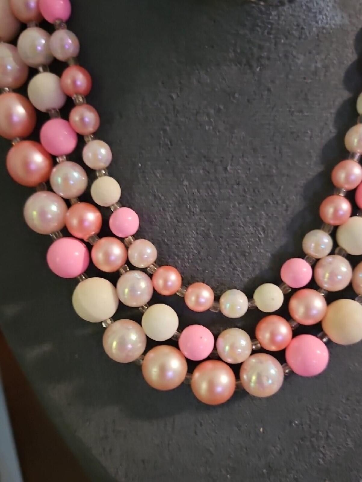 Other Multi-Strand Pink Pearl Bead Necklace Size ONE SIZE - 3 Thumbnail