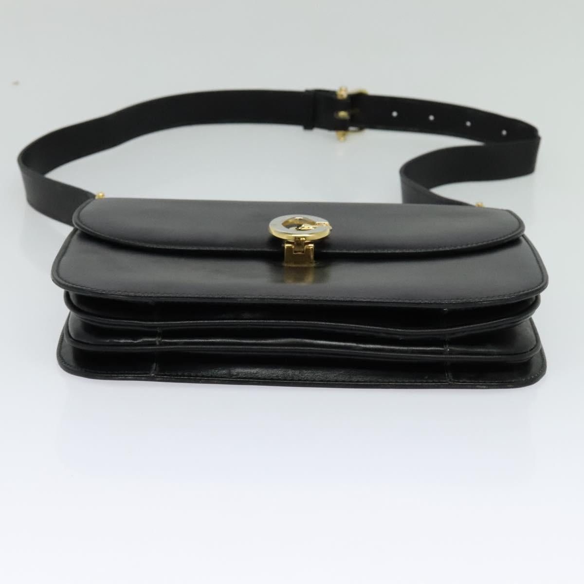 Celine CELINE Shoulder Bag Leather Black Gold Size ONE SIZE - 9 Thumbnail