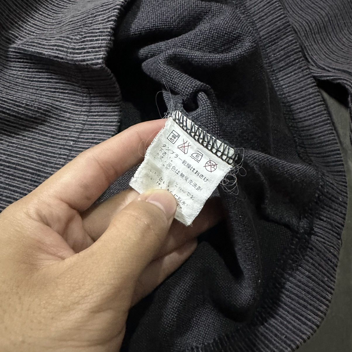 Japanese Brand JAPANESE CRAZY GOTHIC RIBBED COLLARED HENLEY BLESS SHIRT Size US M / EU 48-50 / 2 - 12 Thumbnail