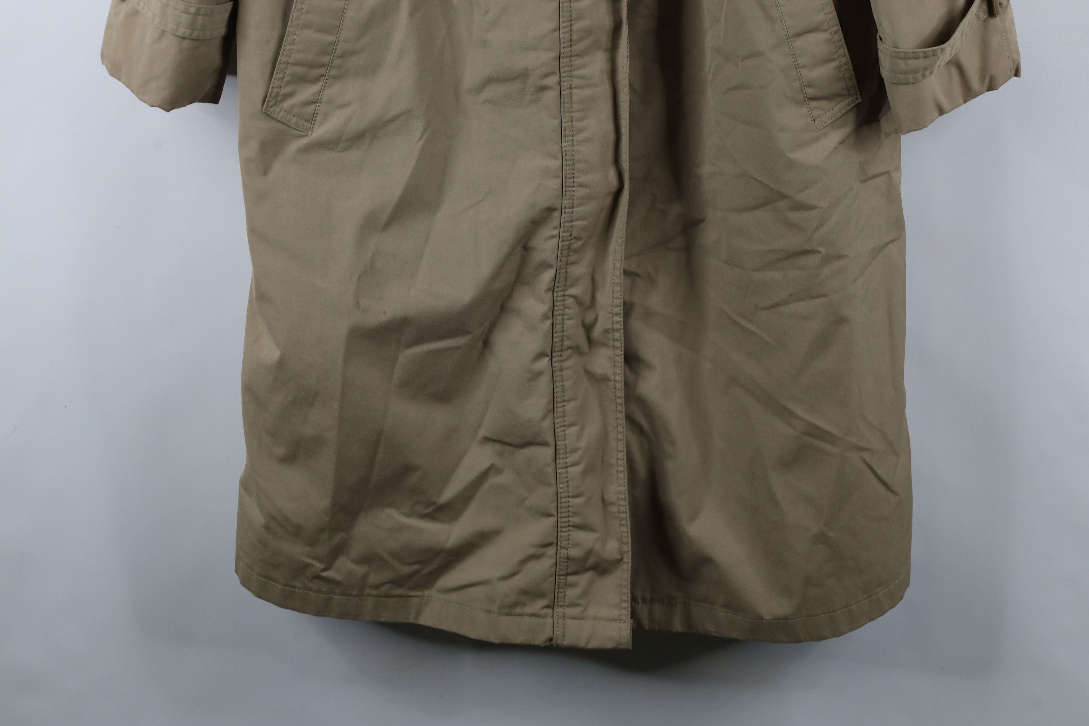 Vintage Vintage 70s Streetwear Fur Trim Hooded Trench Coat USA Size L / US 10 / IT 46 - 4 Thumbnail