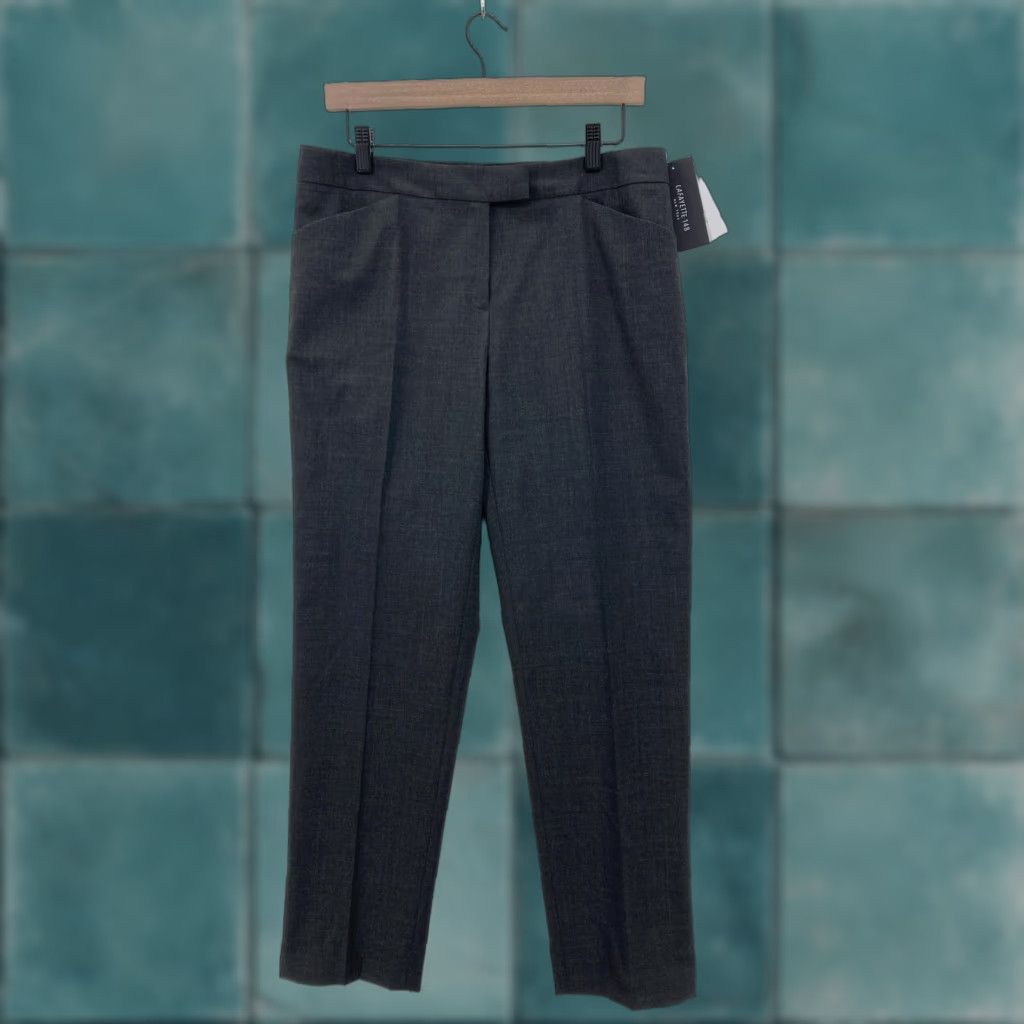 Vintage Lafayette 148 New York Pants Womens 8 Smoke Virgin Wool Stretch Dress NWT Size 30" / US 8 / IT 44 - 1 Thumbnail