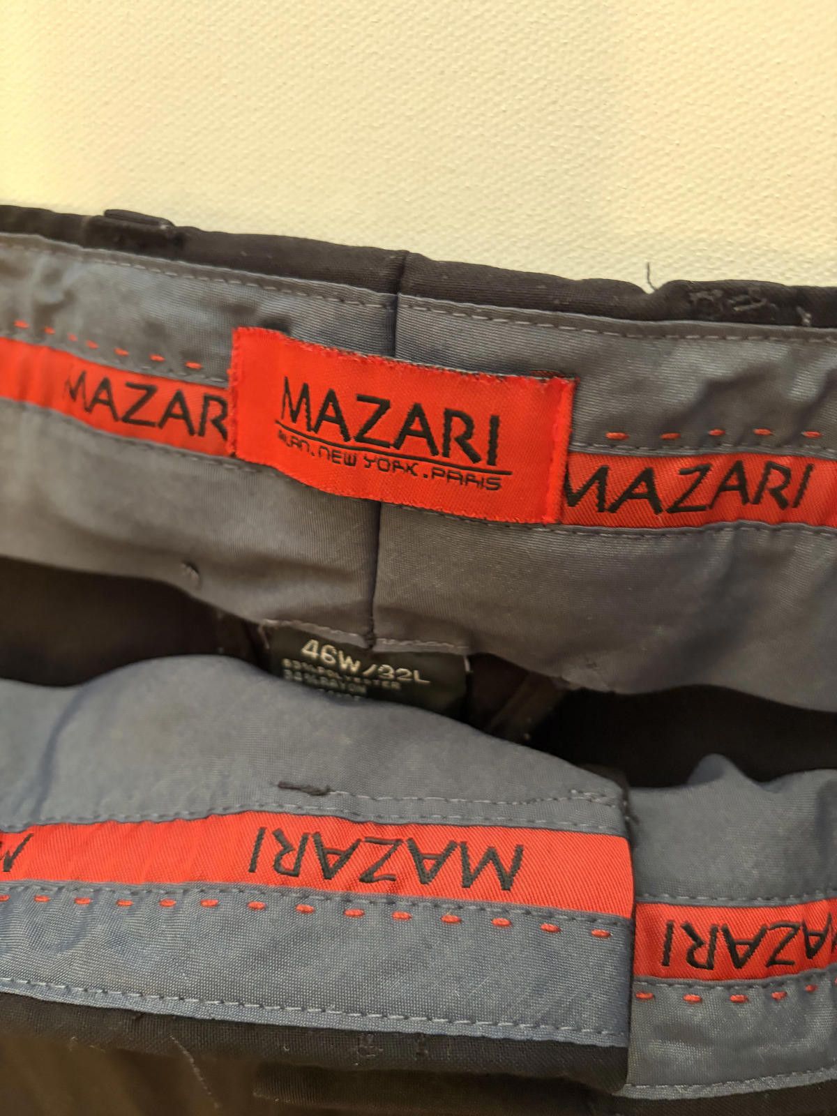Maharishi Mazari Men's Black Dress Pants (Size 46x32) Size 52R - 2 Thumbnail