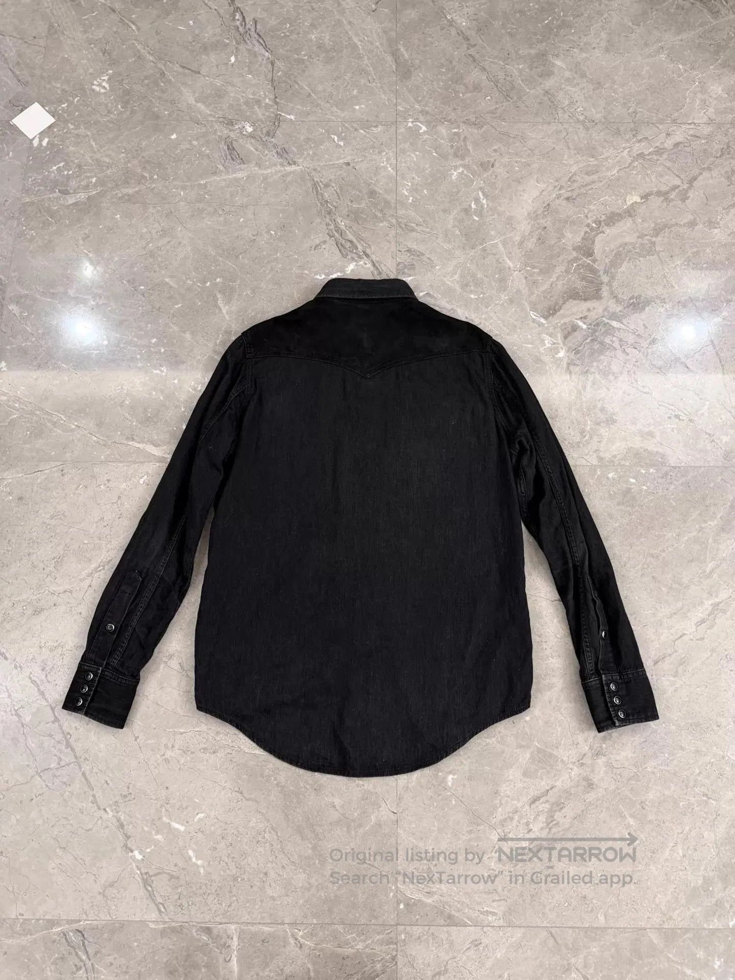 Saint Laurent Paris Black Long. Size US M / EU 48-50 / 2 - 2 Thumbnail