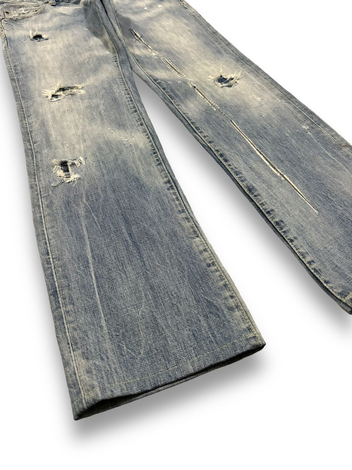 Dsquared2 Vintage Dsquared2 Sashiko Stitched Distressed Grunge Jeans Size US 31 - 10 Thumbnail