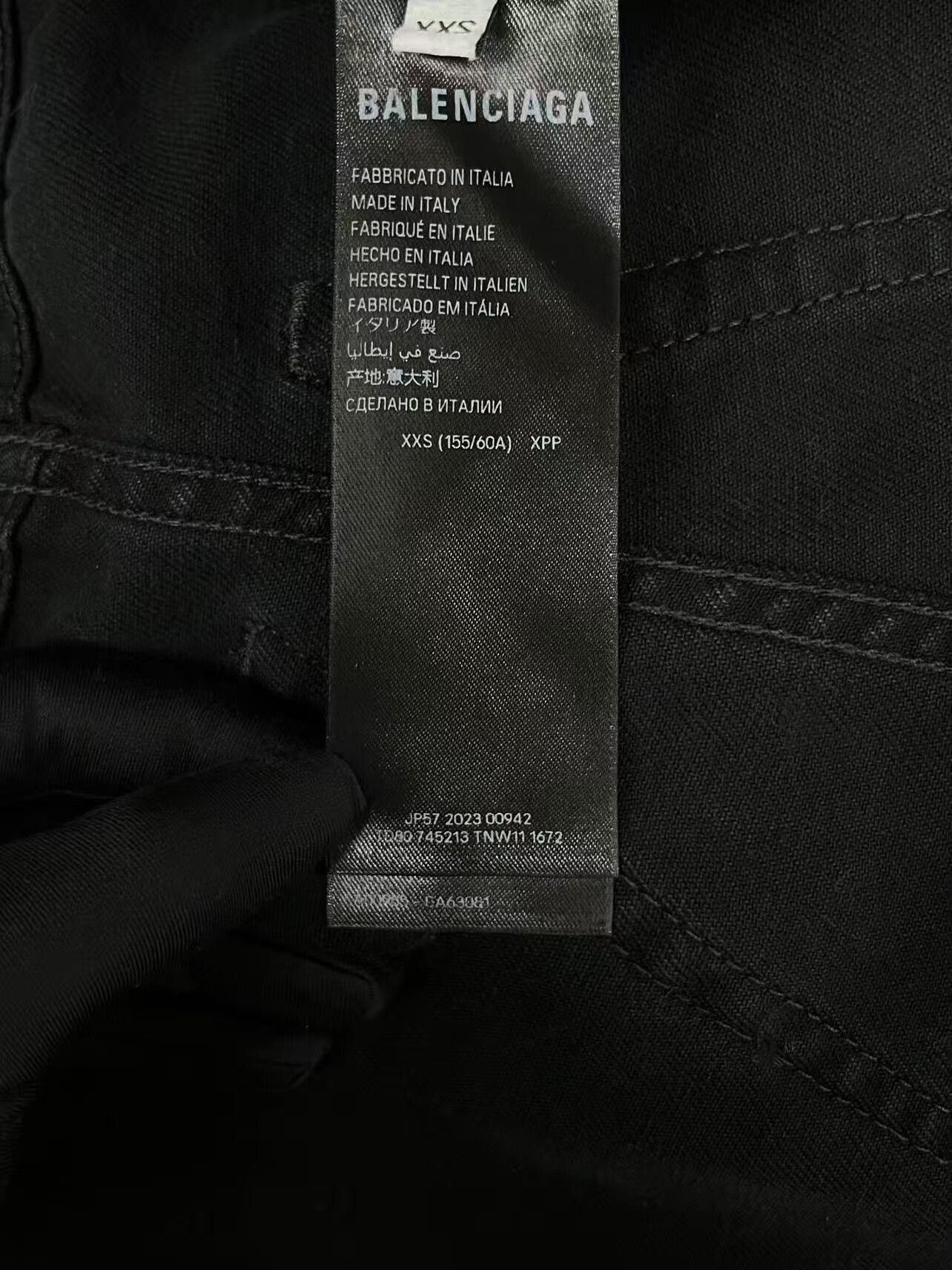 Balenciaga Balenciaga Black Baggy Denim Trousers XXS Size US 26 / EU 42 - 5 Thumbnail