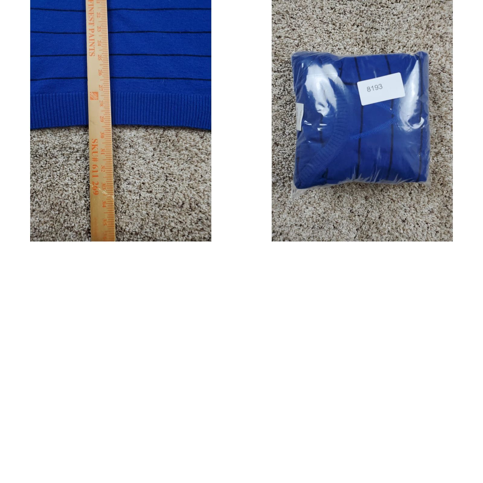 Adidas Adidas Knit Pullover XL Men Blue Striped V-Neck Long Sleeve Sweatshirt Knit Style Casual Pullover Logo Size US XL / EU 56 / 4 - 9 Thumbnail