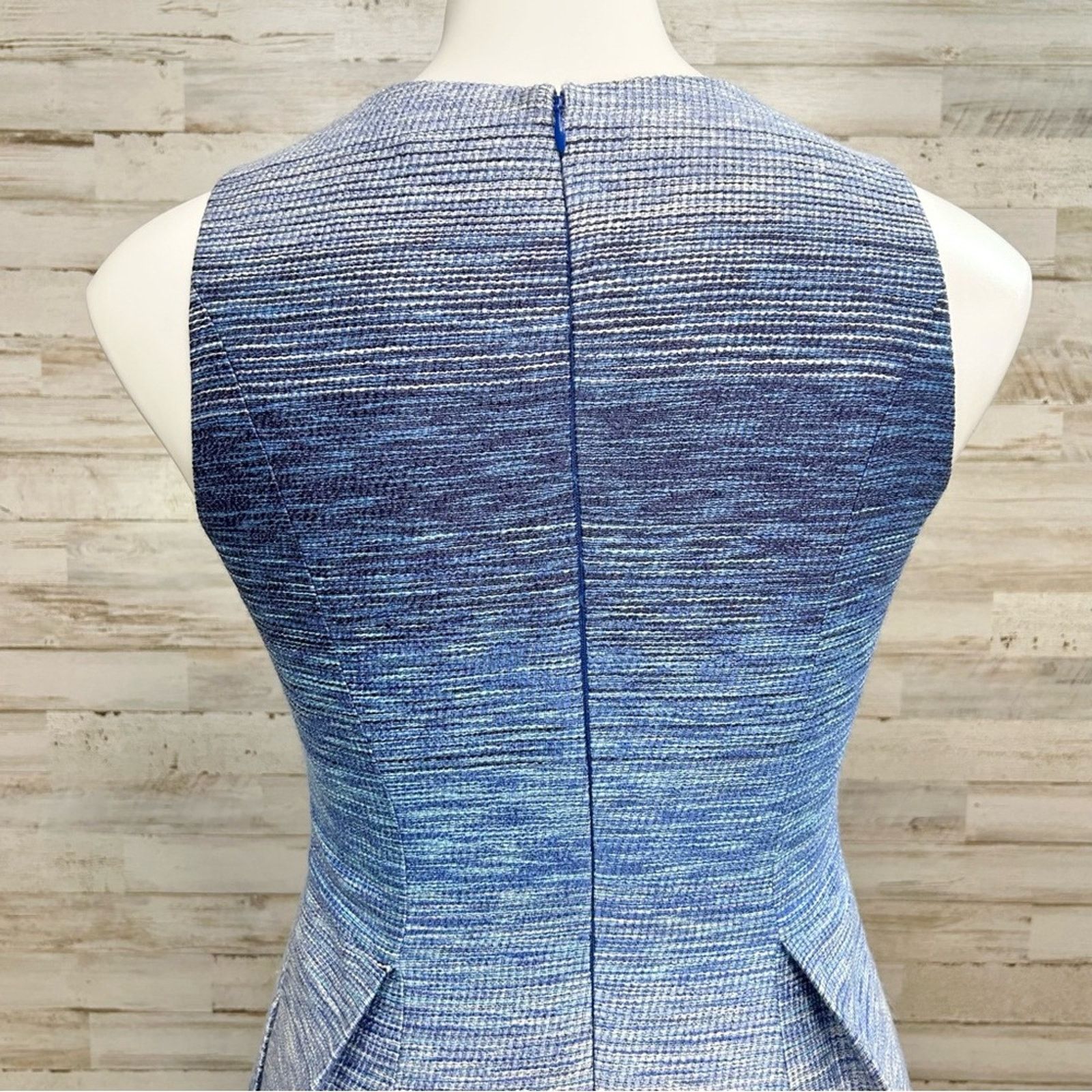 REVOLVE Shoshanna Revolve Helena Ombre Tweed Dress Sz 0 Blue Pockets Size XS / US 0-2 / IT 36-38 - 10 Thumbnail