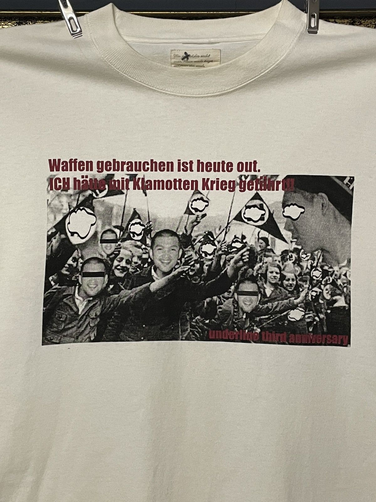 Vintage Vintage Japan Designer Vortell War With Kiamots Arabic Tee Size US S / EU 44-46 / 1 - 4 Thumbnail
