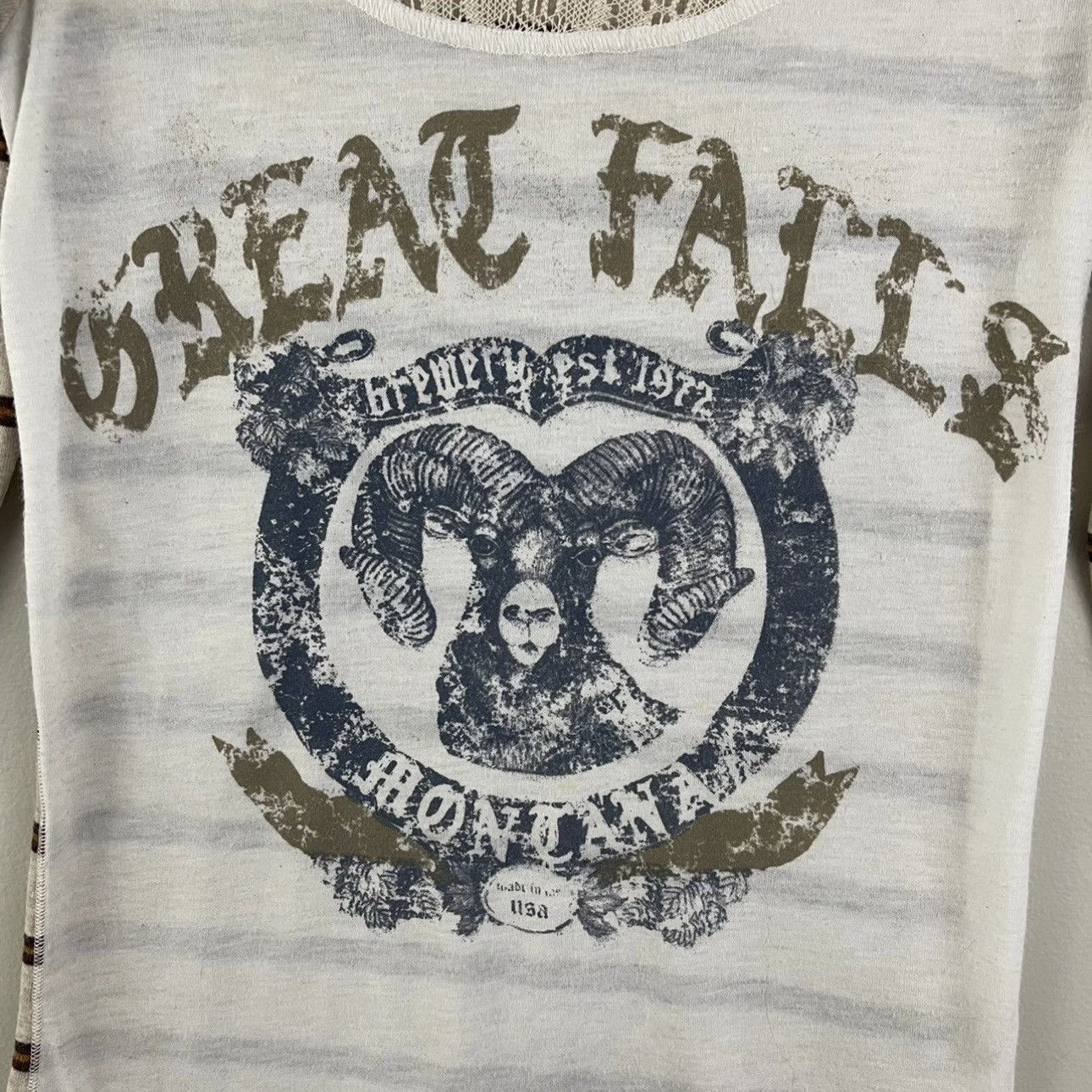 Free People FREE PEOPLE Creme Ivory Eyelet Lace Great Falls Montana Top Size XS / US 0-2 / IT 36-38 - 5 Thumbnail