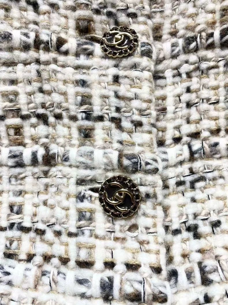 Chanel Chanel Forest series white tweed soft tweed jacket Size XXS / US 00 / IT 34 - 6 Thumbnail