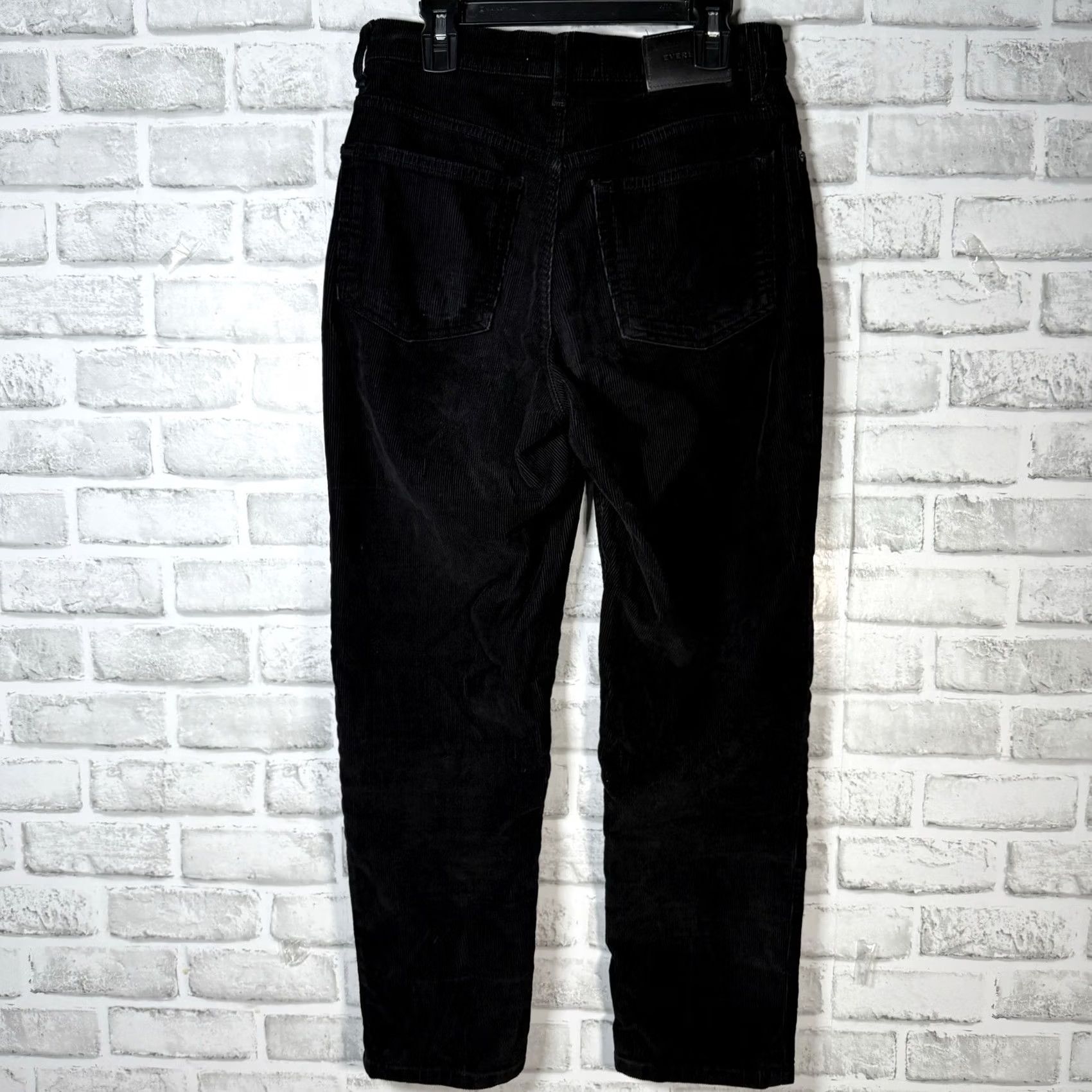 Everlane Everlane Black Corduroy Cotton Crop Pants Womens Size 25 Inseam 26.5in Corduroy Cropped Pants Women 25 26.5in Size 42" / US 20 - 5 Thumbnail