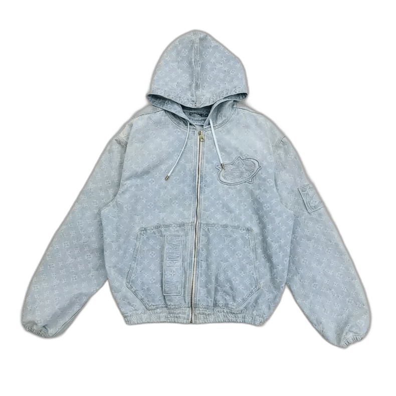 Louis Vuitton Louis Vuitton NBA Denim Hoodie Jacket -2505 Size US L / EU 52-54 / 3 - 1 Thumbnail