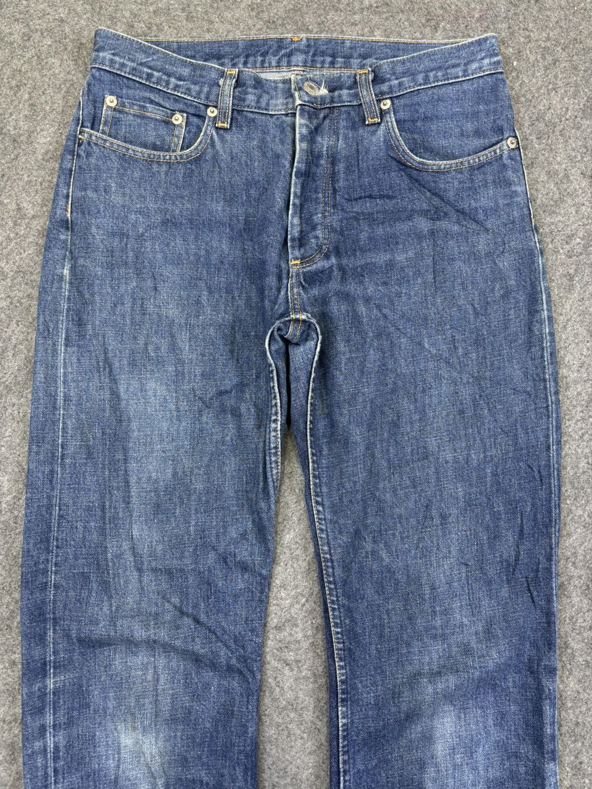 Helmut Lang 💥Vintage Helmut Lang💥90s Classic Raw Italian Cut Denim K12 Size US 29 - 3 Thumbnail