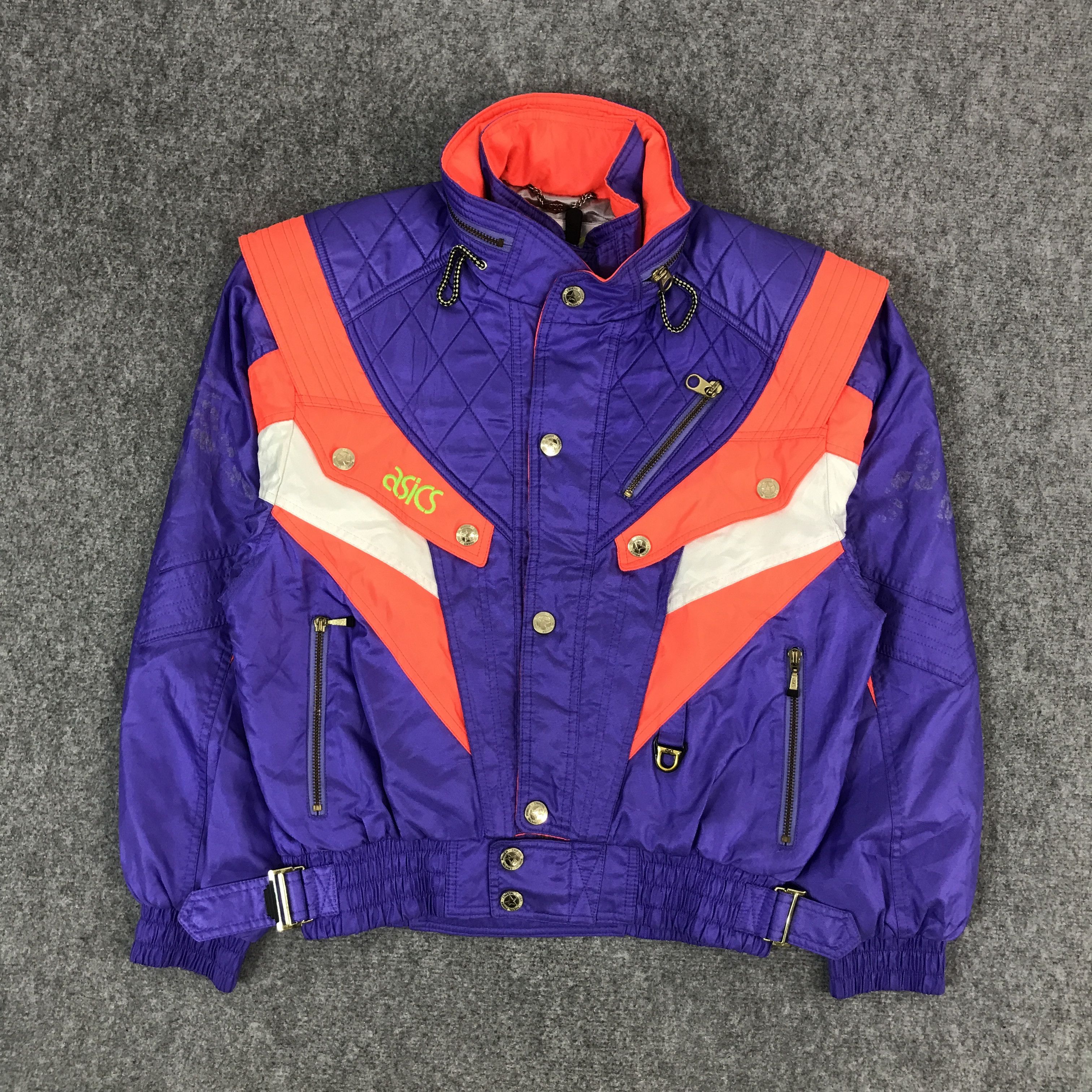 Asics × Japanese Brand × Sports Specialties VINTAGE ASICS SKI RACING MULTICOLOU JACKET Size US L / EU 52-54 / 3 - 1 Thumbnail
