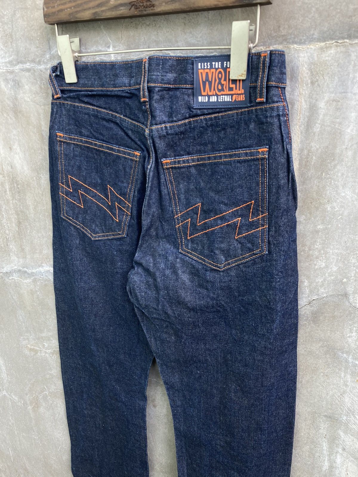 W&LT Banana Cut Denim Jeans Size US 28 / EU 44 - 6 Thumbnail