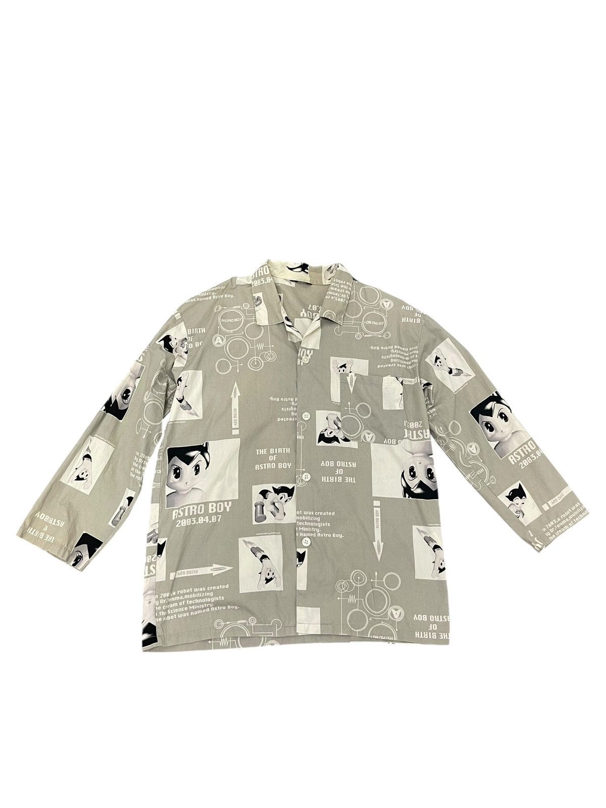 Comme des Garcons × Stussy Vtg Y2K Astro Boy Cam Shirt 3 Quarter 7🟩2 Size US M / EU 48-50 / 2 - 3 Thumbnail