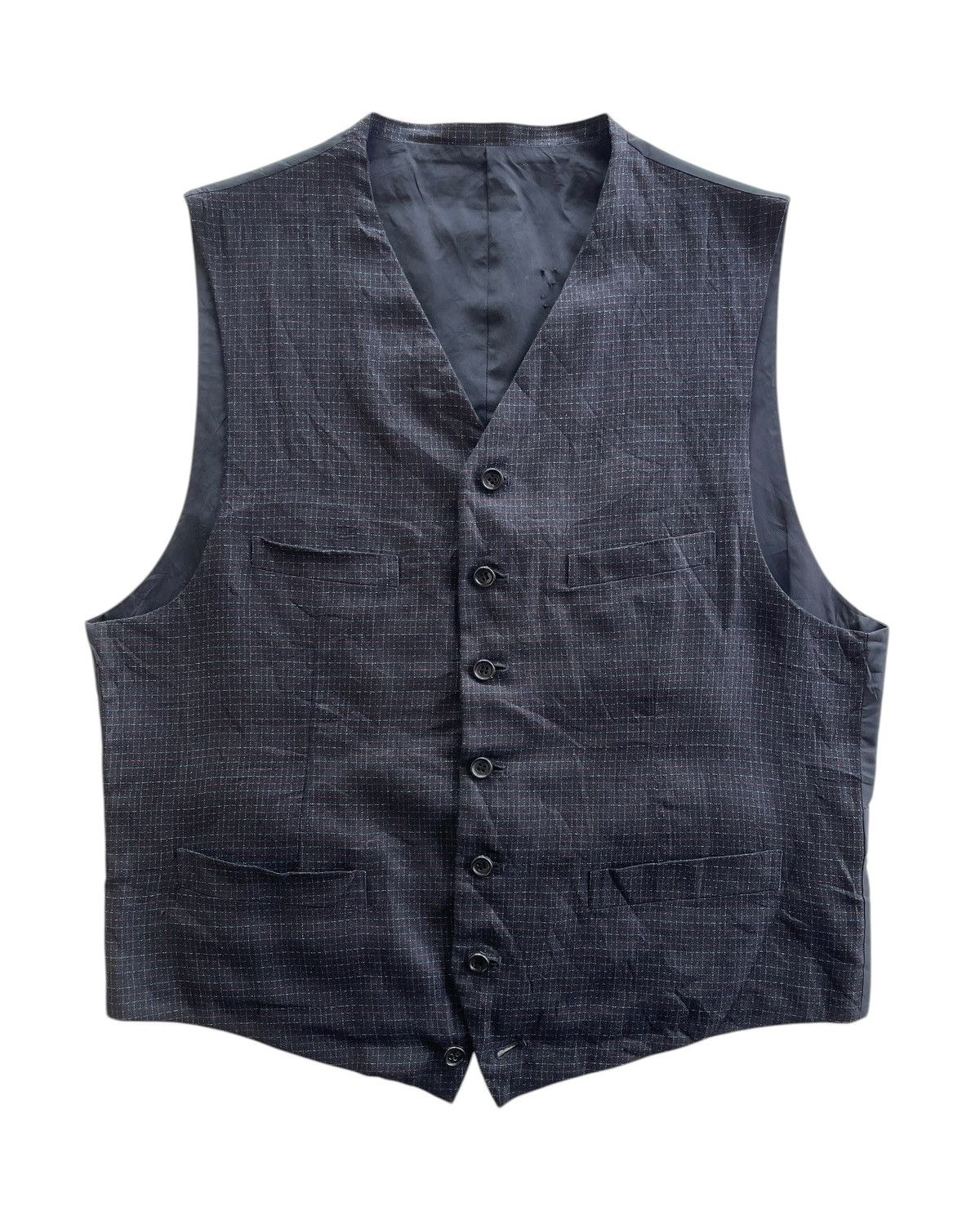 Comme des Garcons Homme AD1997 CDG Homme Plaid Waist Vest Size US M / EU 48-50 / 2 - 1 Thumbnail