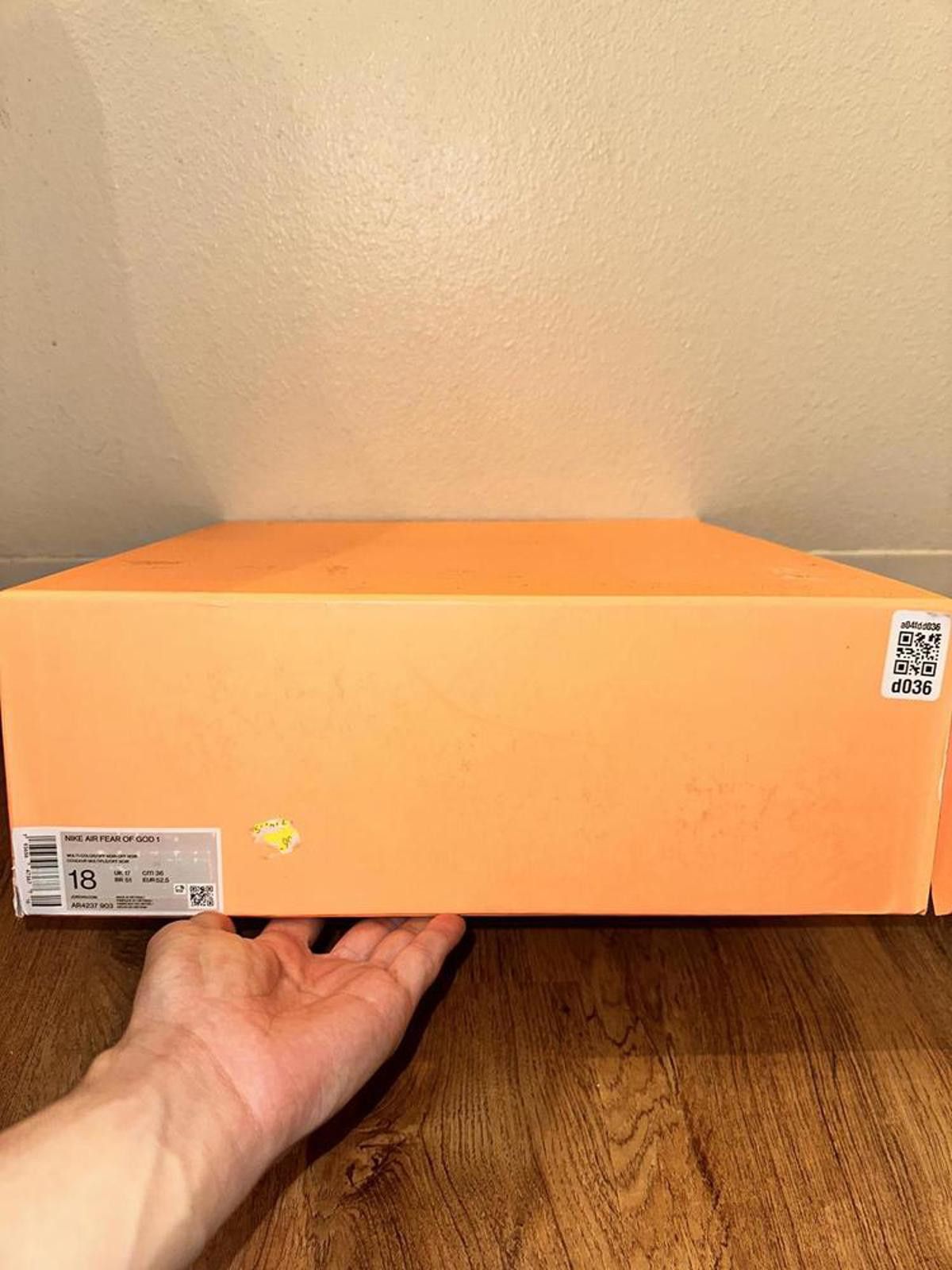 Nike Air Fear of God 1 String Off-Noir Friends & Family Size US 15 / EU 48 - 7 Thumbnail