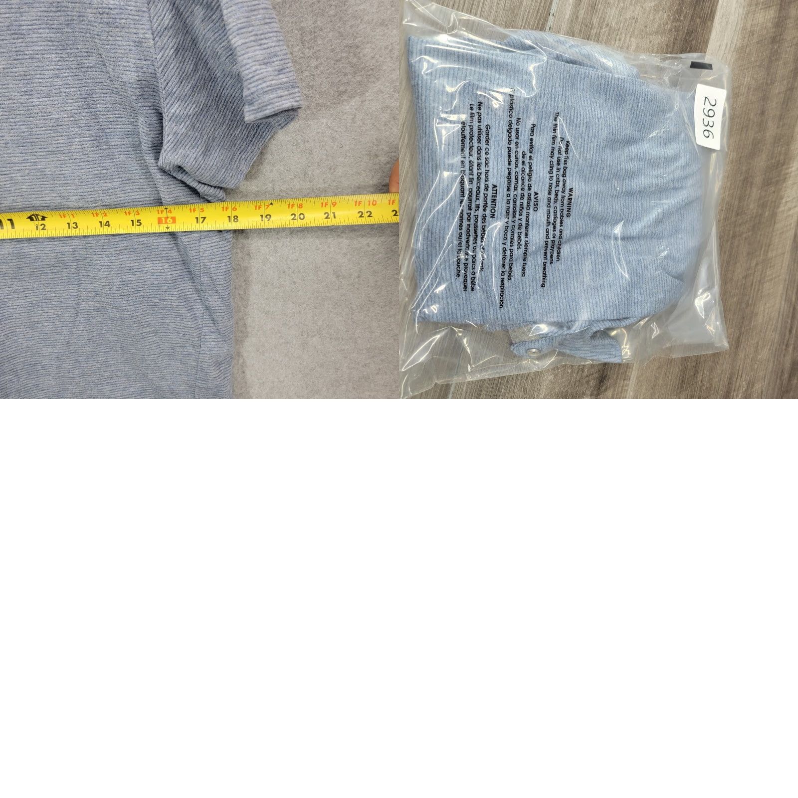 Flag & Anthem Flag & Anthem shirt Mens Large Striped Blue Gray Polo Size US L / EU 52-54 / 3 - 8 Thumbnail